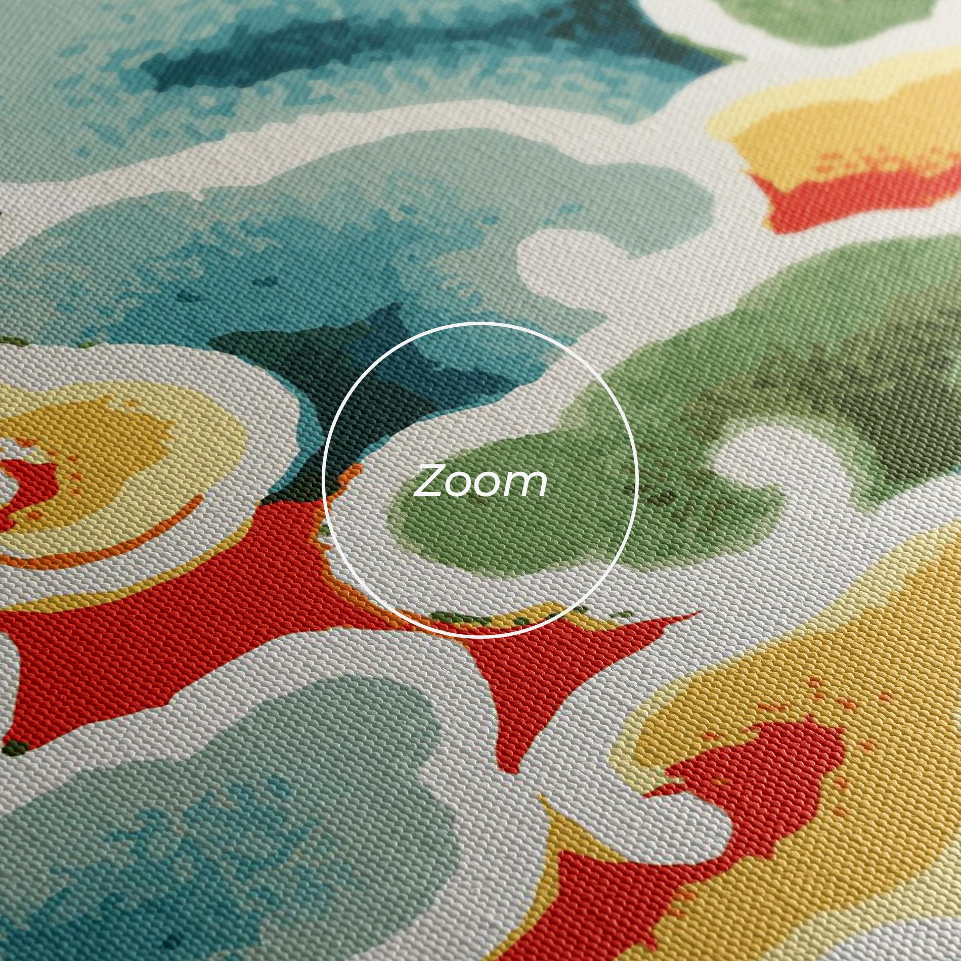 Tablou Canvas Green Blue Clouds mockup 3