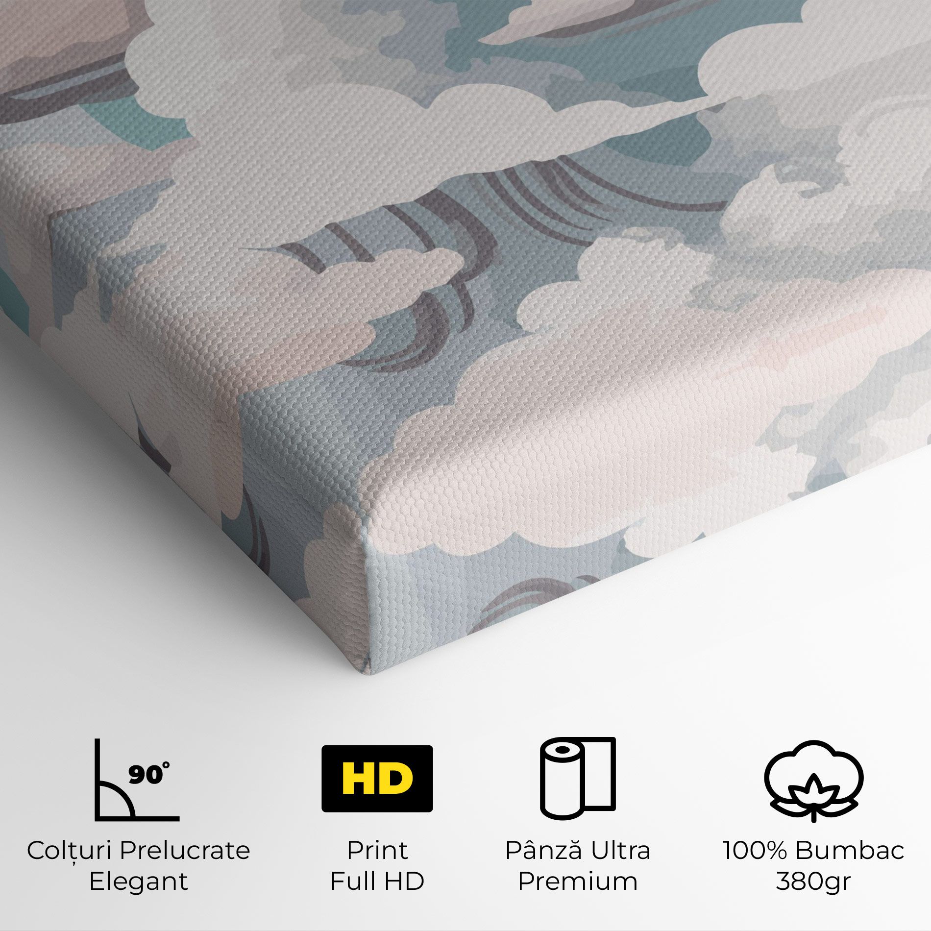 Cloud White Art mockup 4