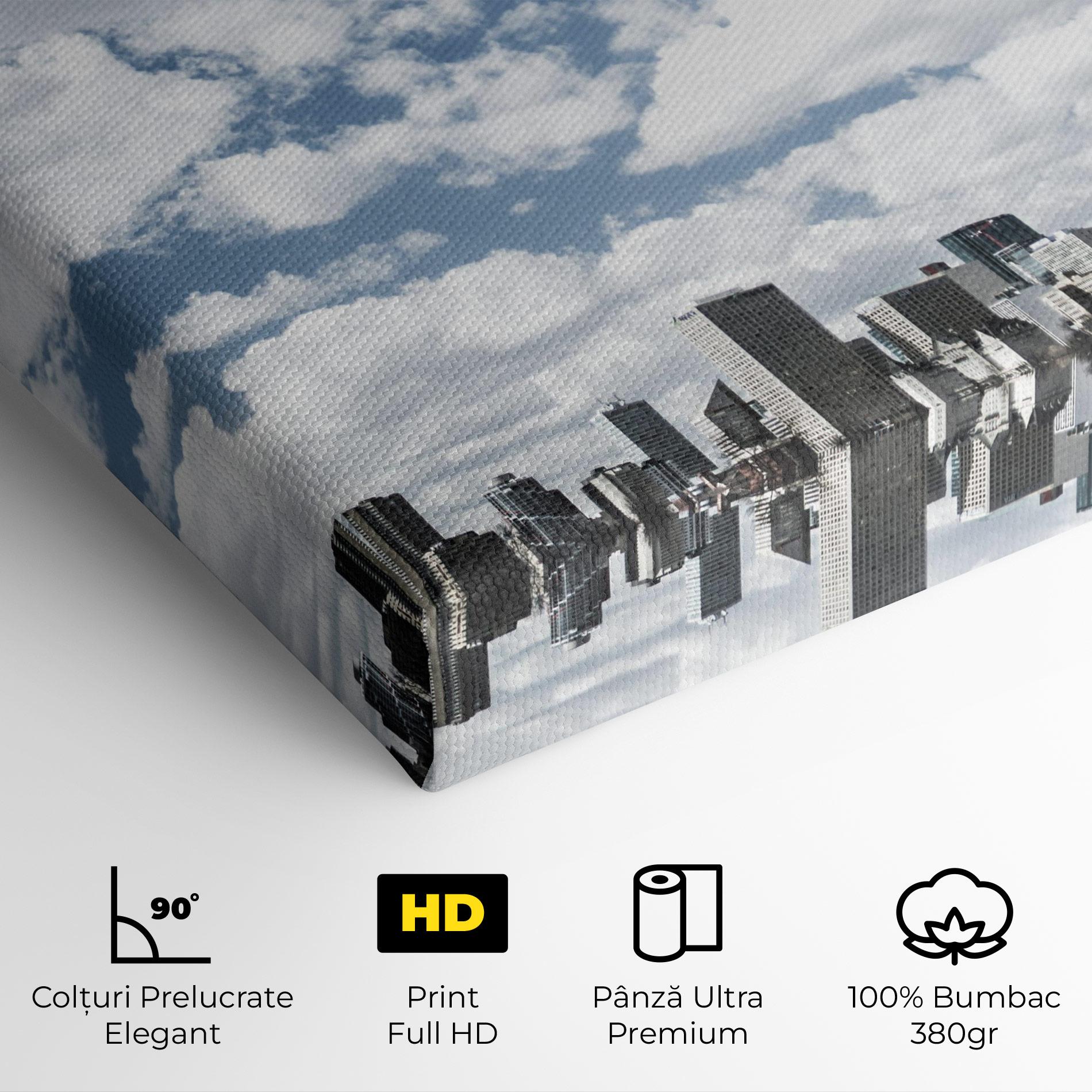 Tablou Canvas Clouds Over City mockup 4