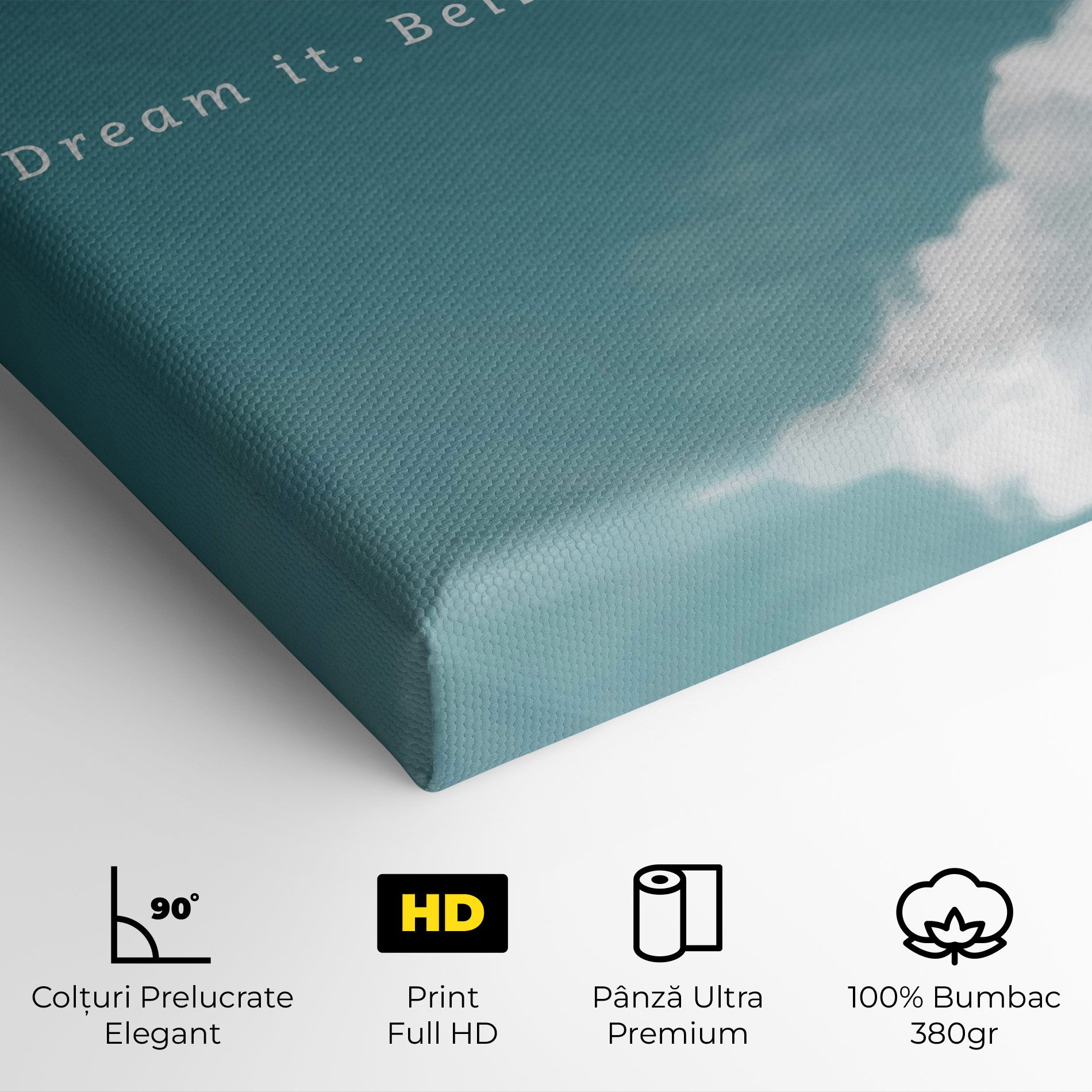 Clouds Text Green mockup 4