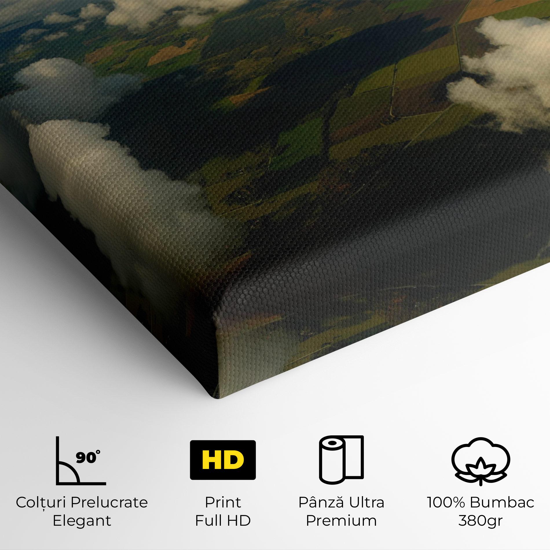 Tablou Canvas Clouds View From Plane mockup 4