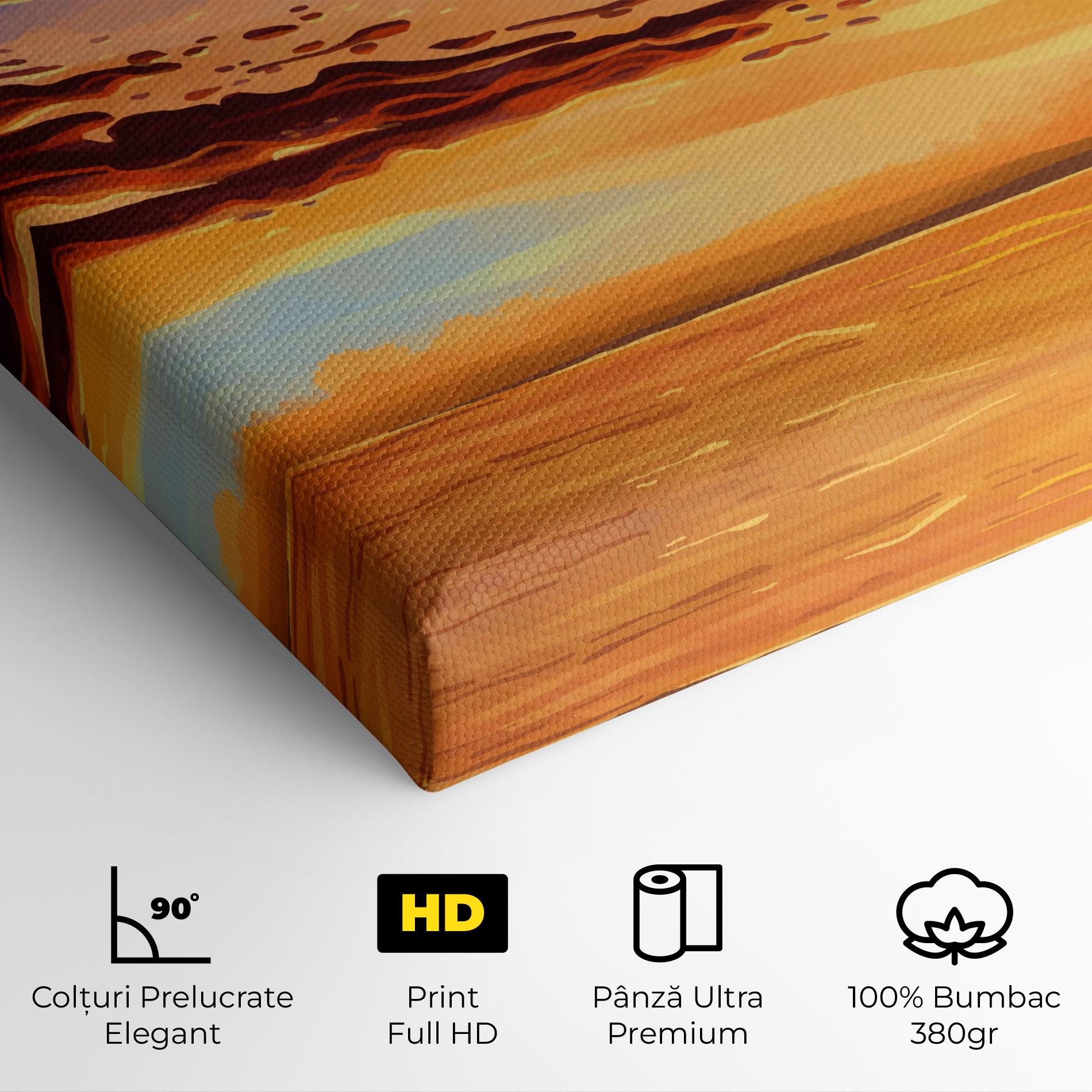 Tablou Canvas Dark Cloud Sunset mockup 4