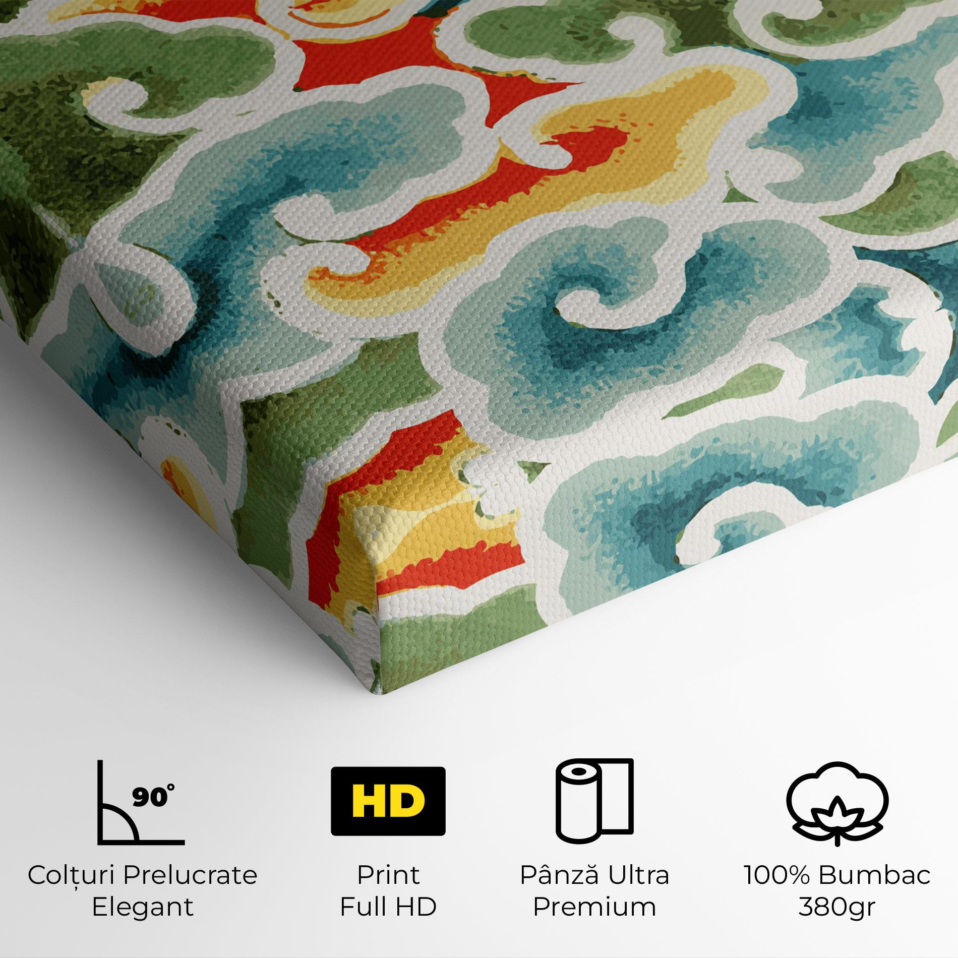 Tablou Canvas Green Blue Clouds mockup 4