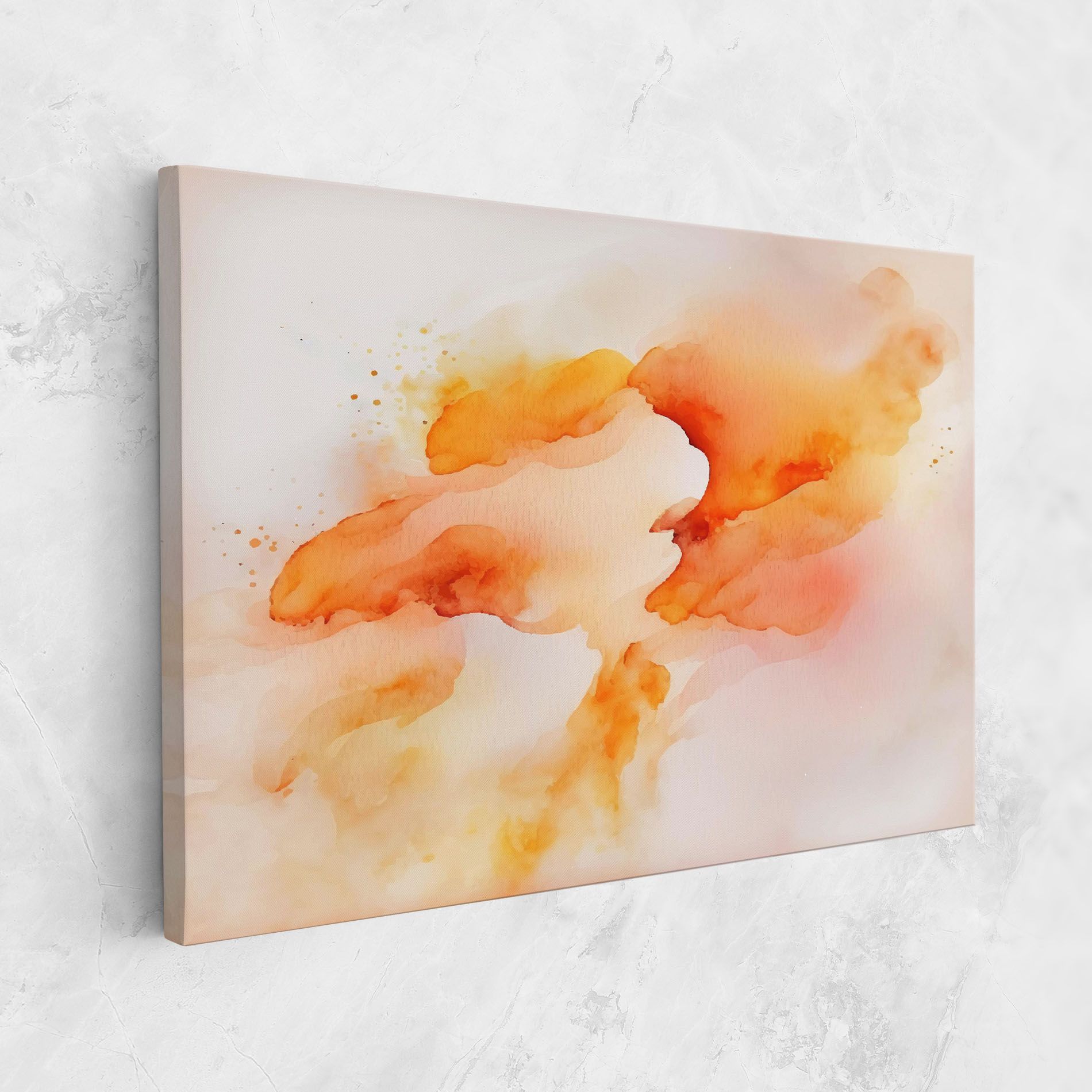 Abstract Orange Cloud mockup 1