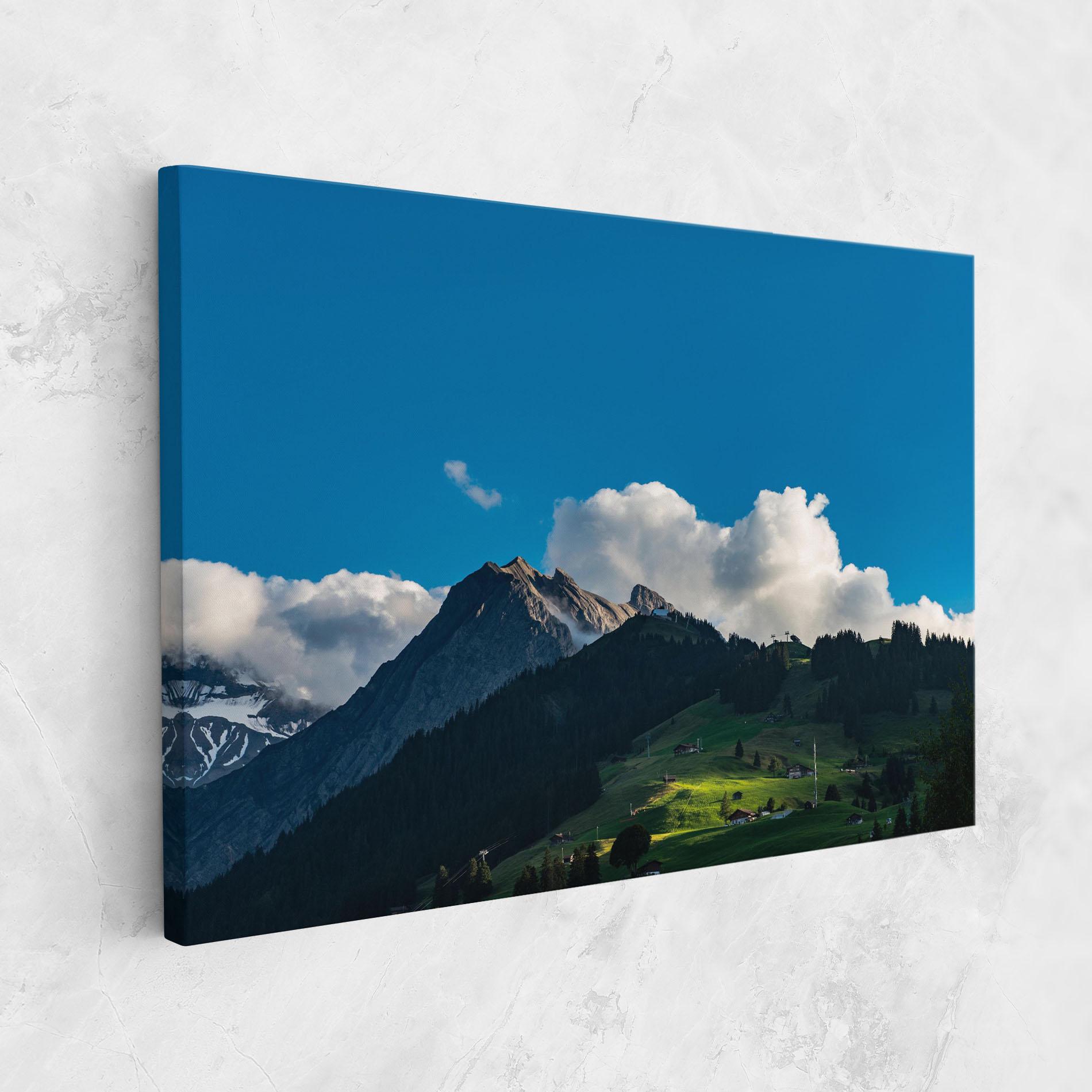 Tablou Canvas Beautiful Mountain Cloud View mockup 1
