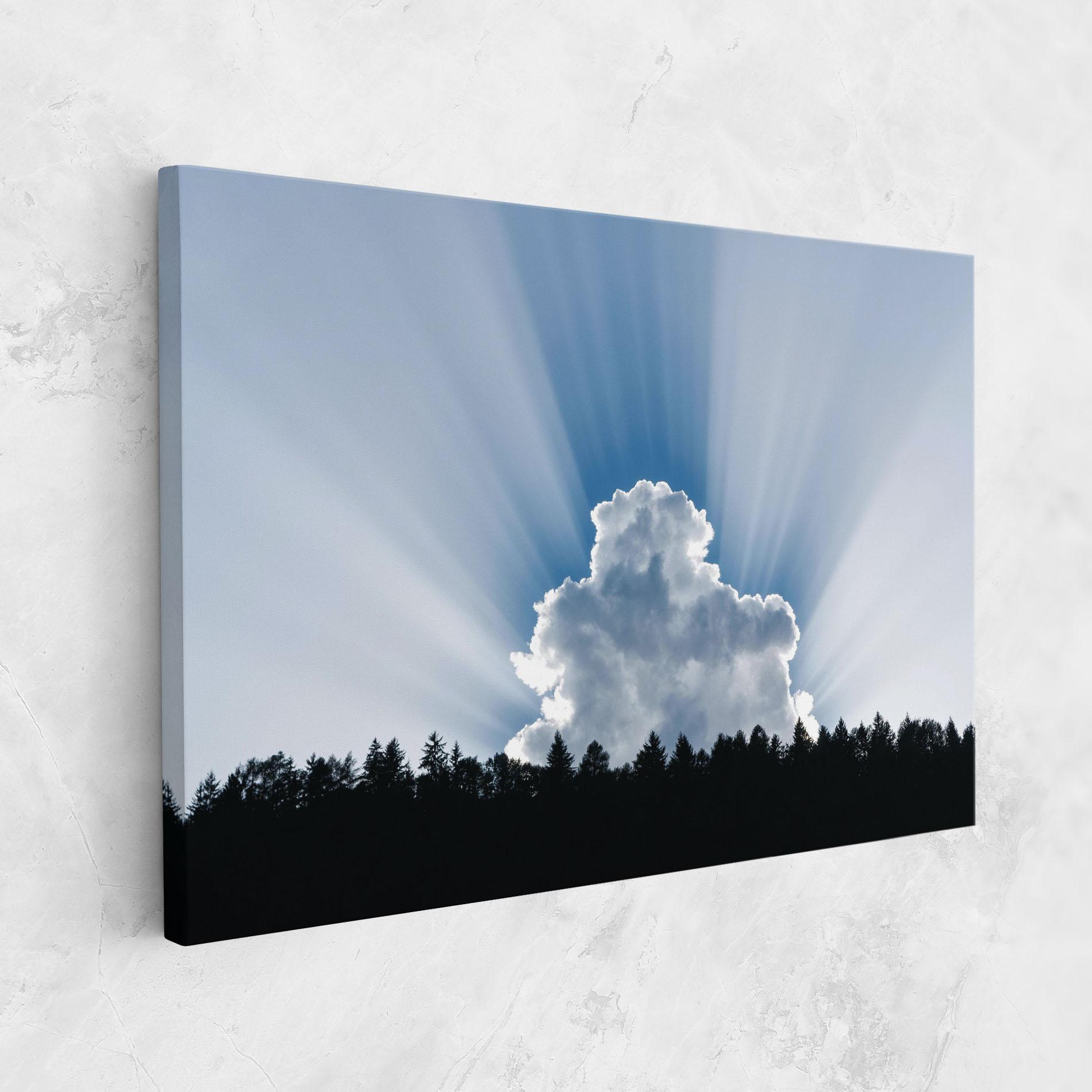 Tablou Canvas Big White Cloud Light mockup 1