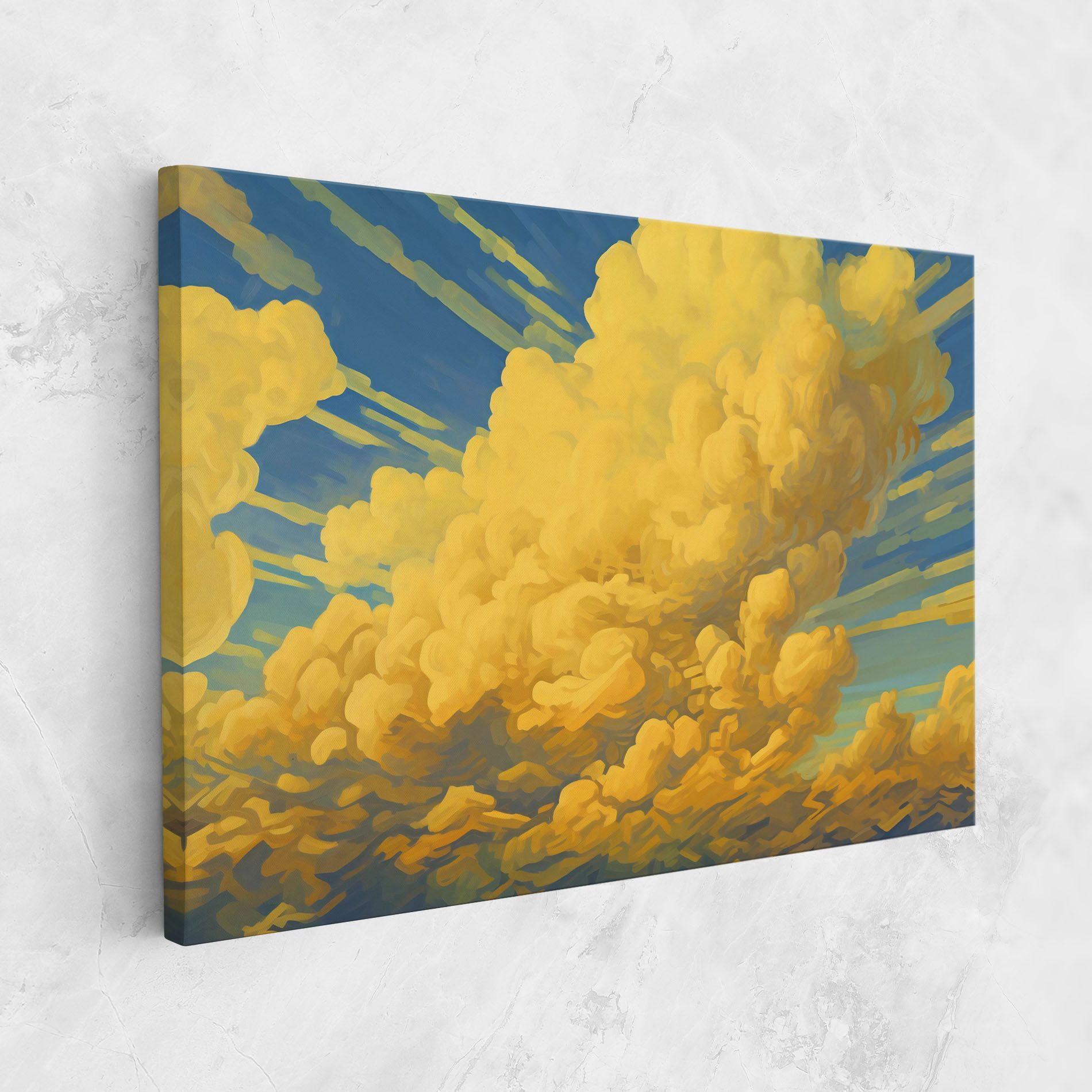 Big Yellow Cloud Art mockup 1