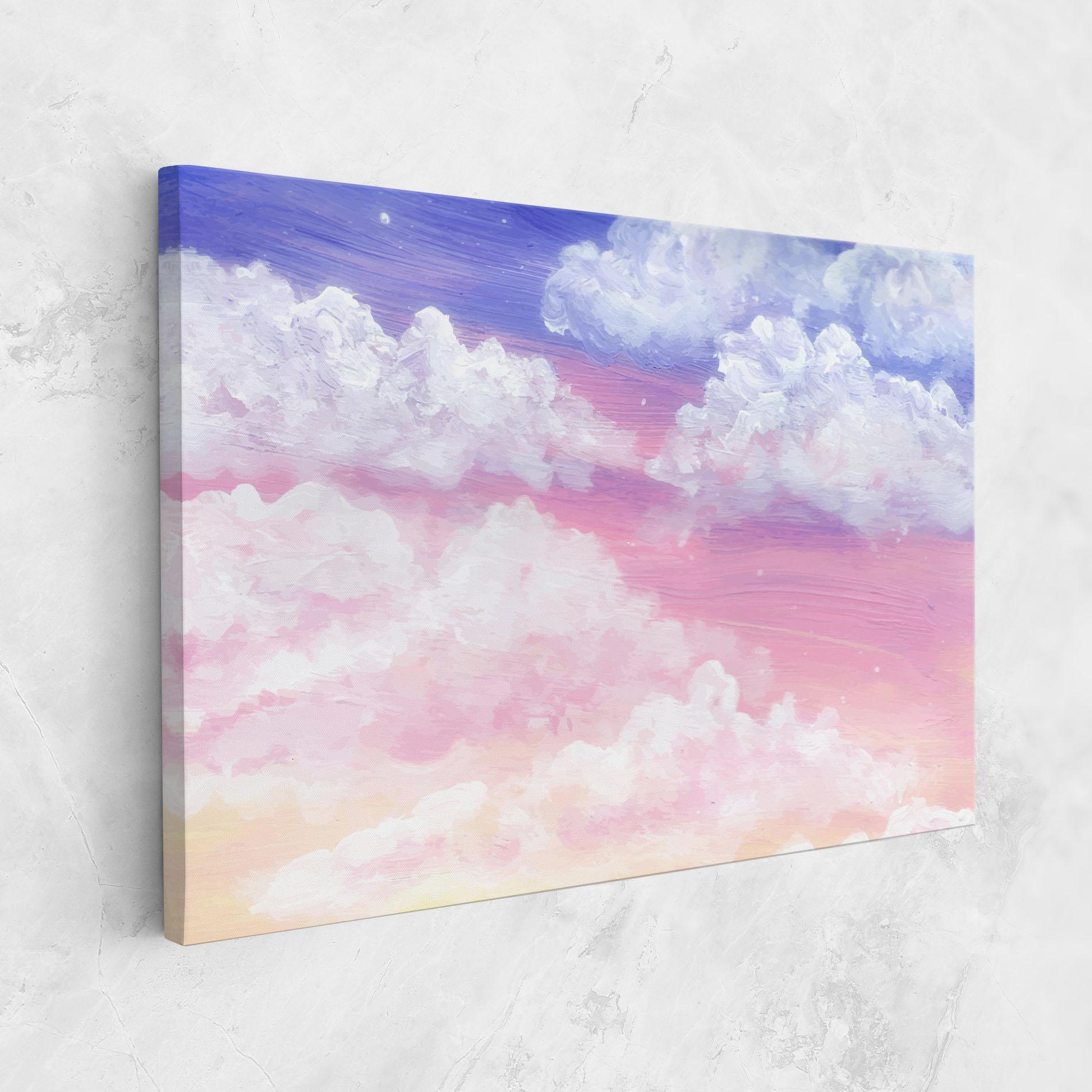 Tablou Canvas Cloud Paint Texture mockup 1