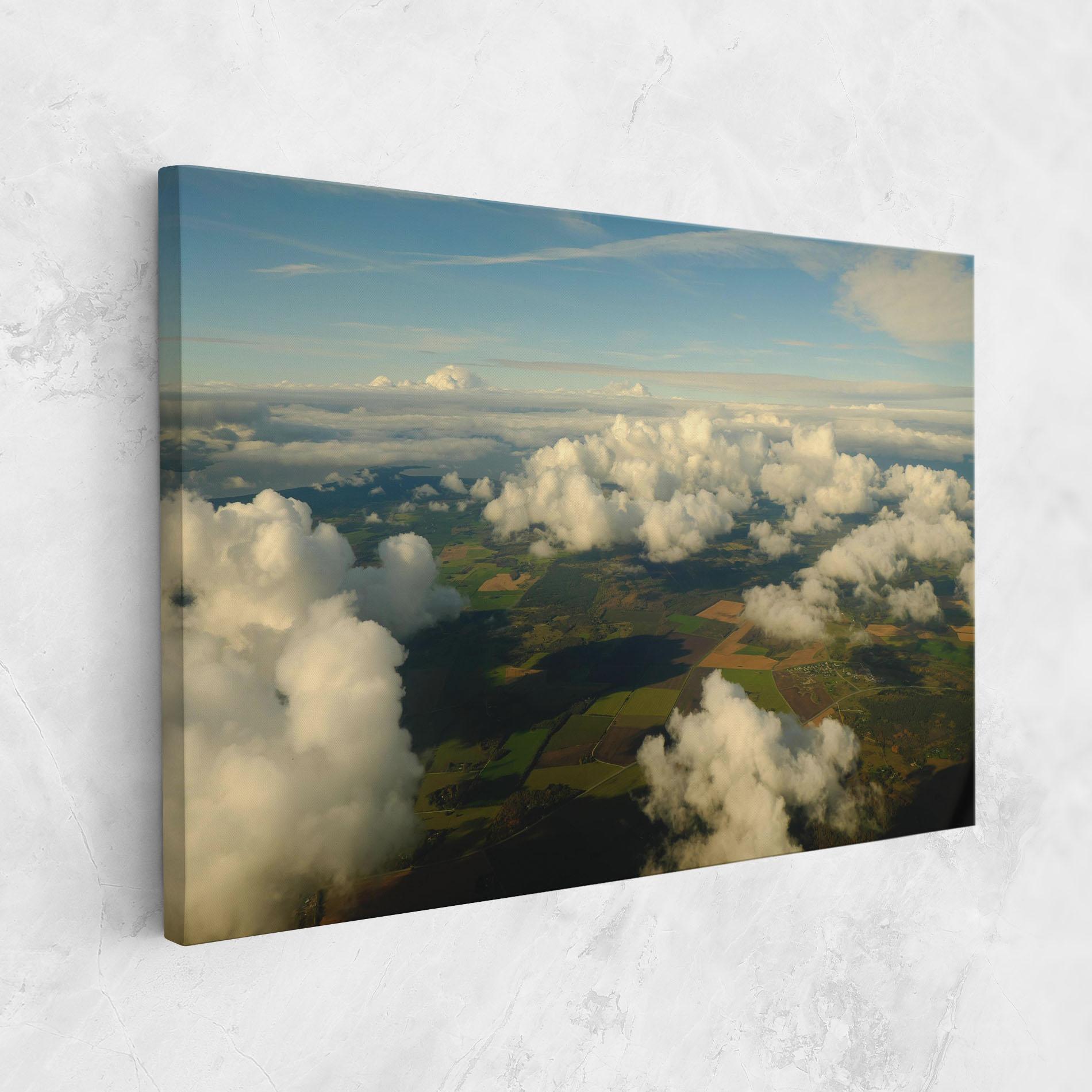 Tablou Canvas Clouds View From Plane mockup 1