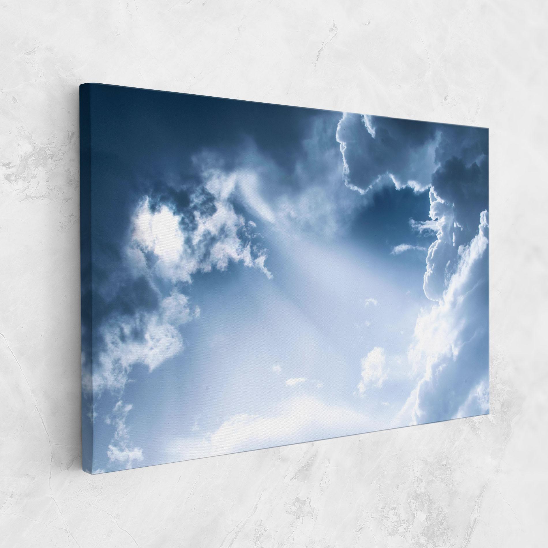 Tablou Canvas Dark Blue Sky mockup 1