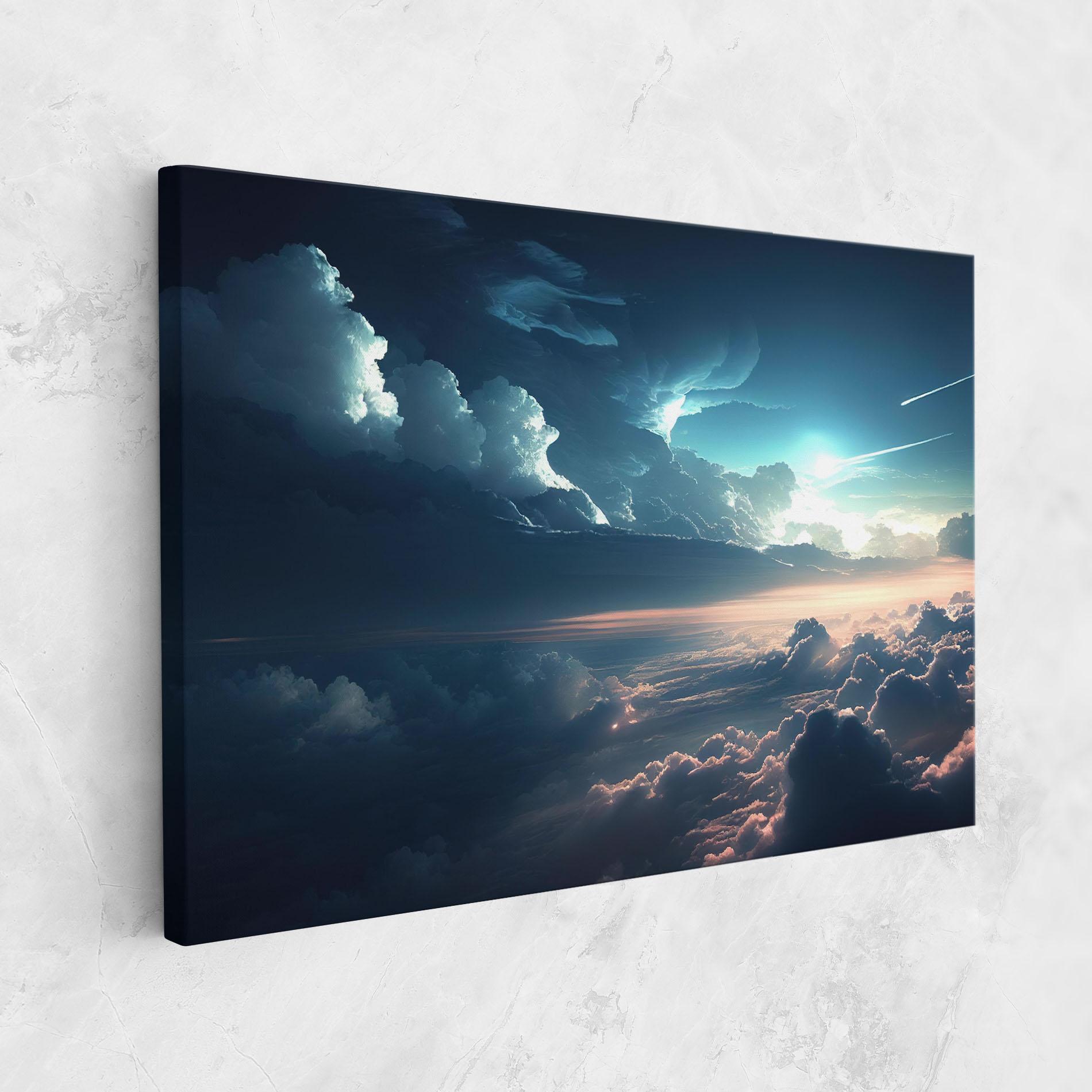 Tablou Canvas Dark Clouds mockup 1