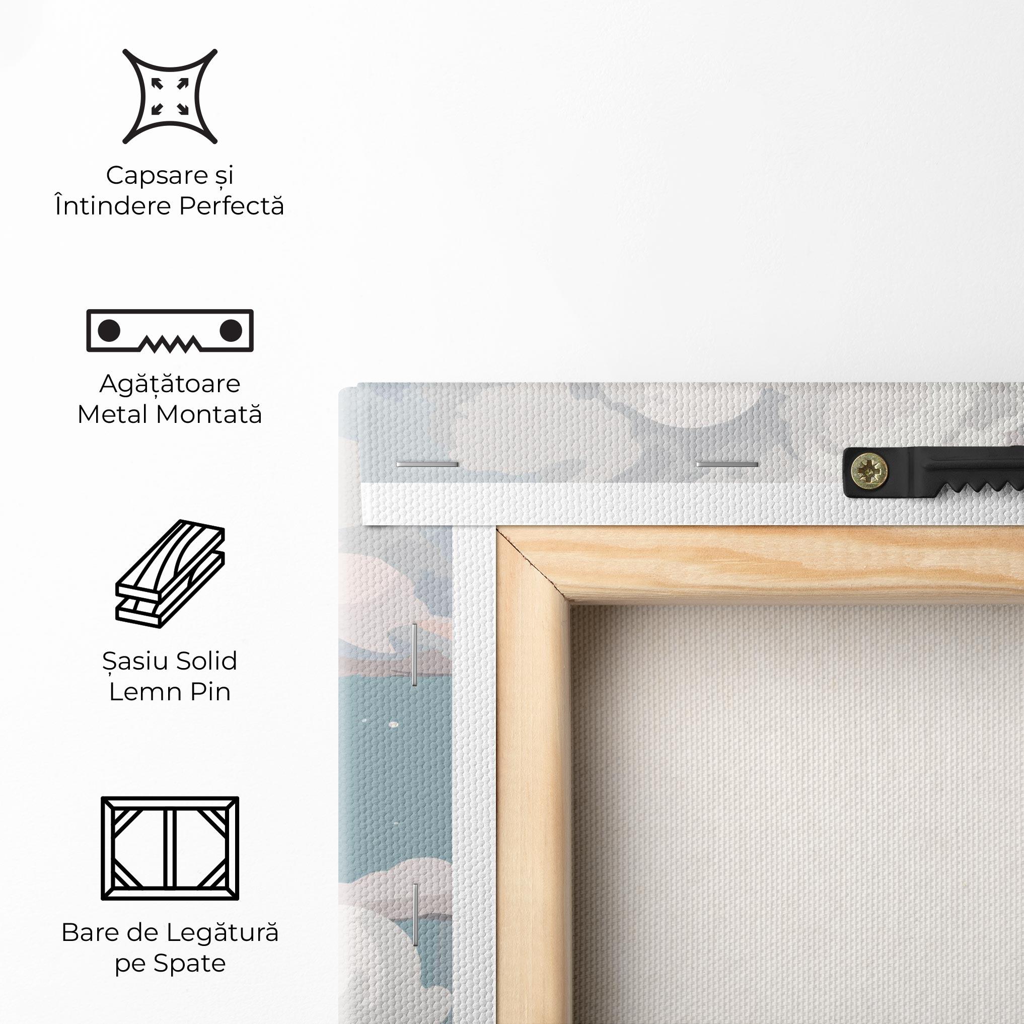 Tablou Canvas Cloud White Art mockup 5