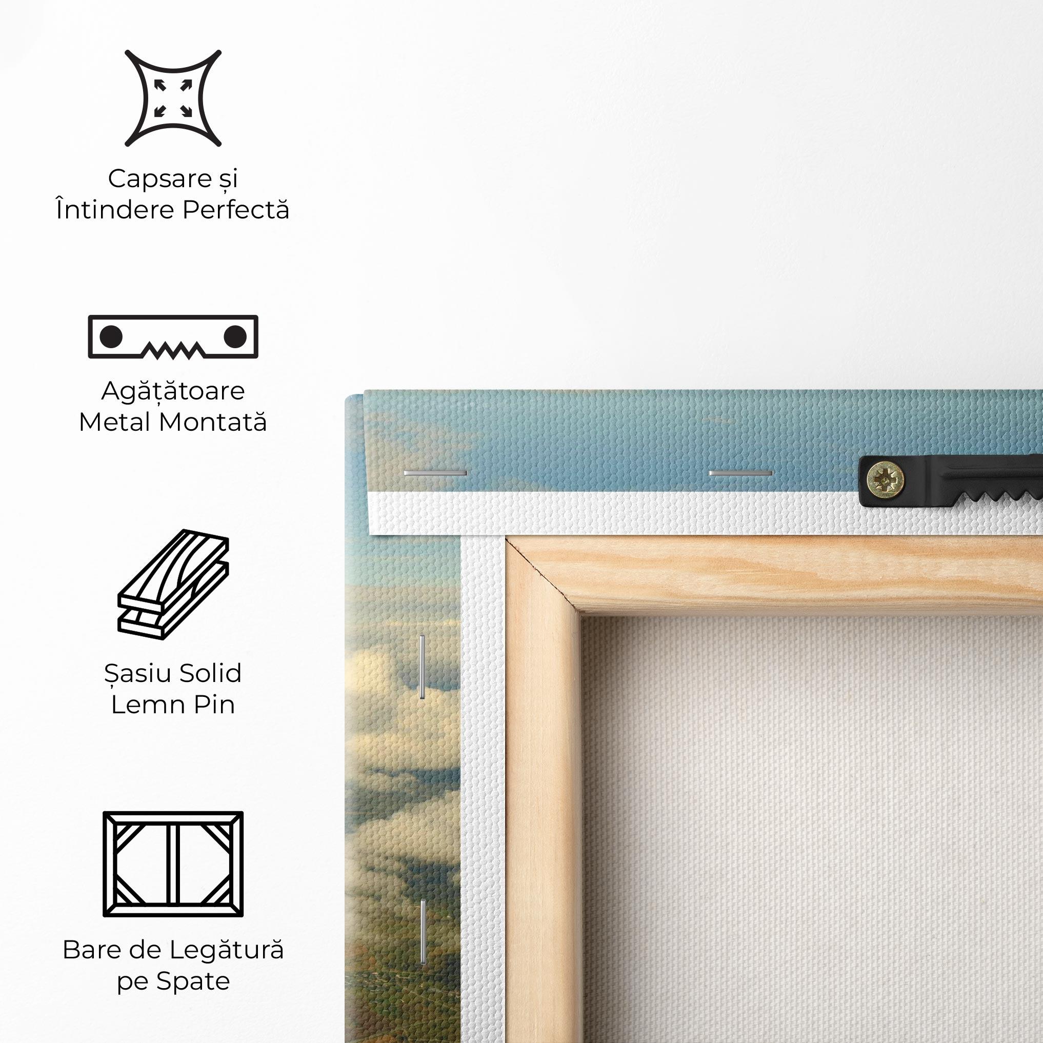 Tablou Canvas Clouds View From Plane mockup 5