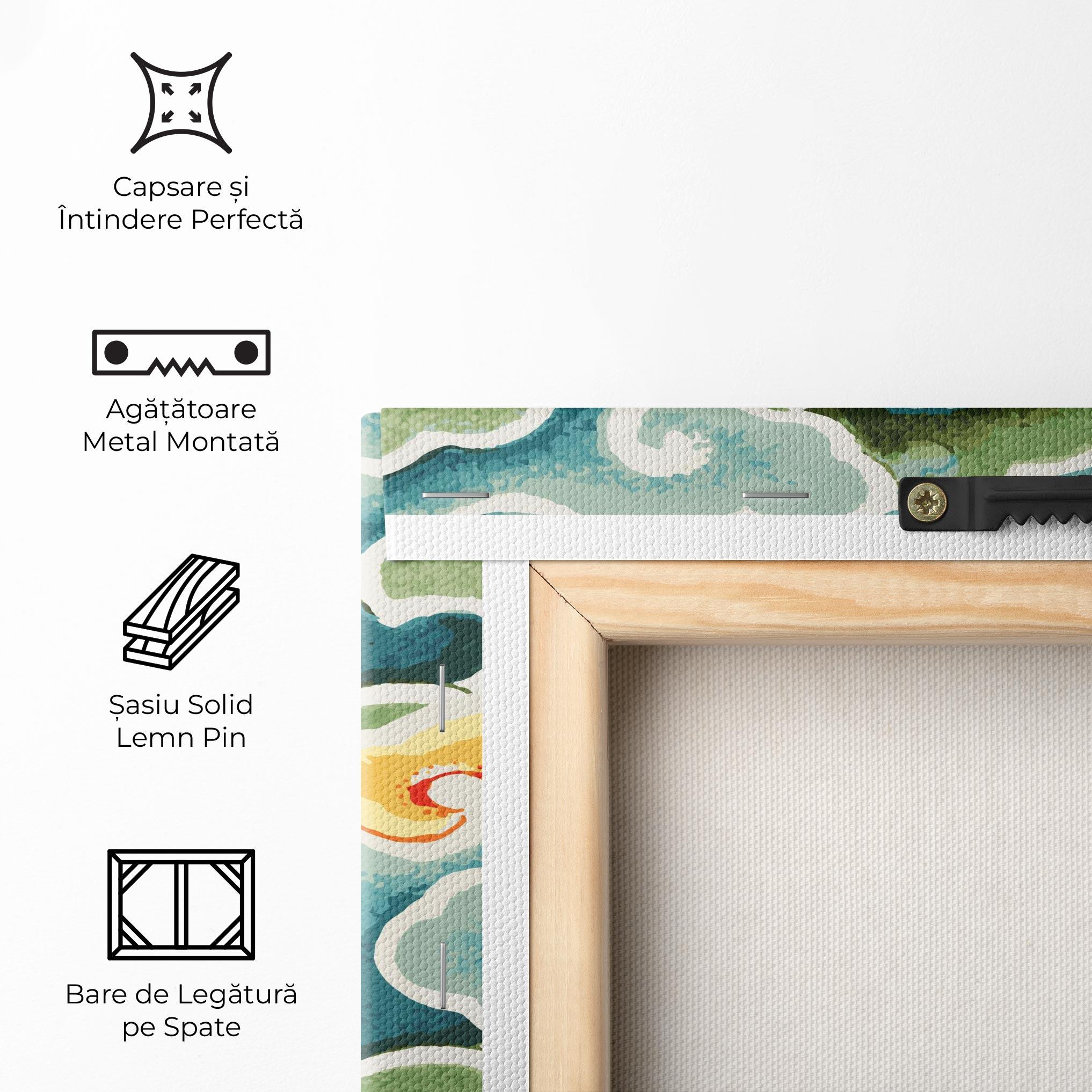 Tablou Canvas Green Blue Clouds mockup 5