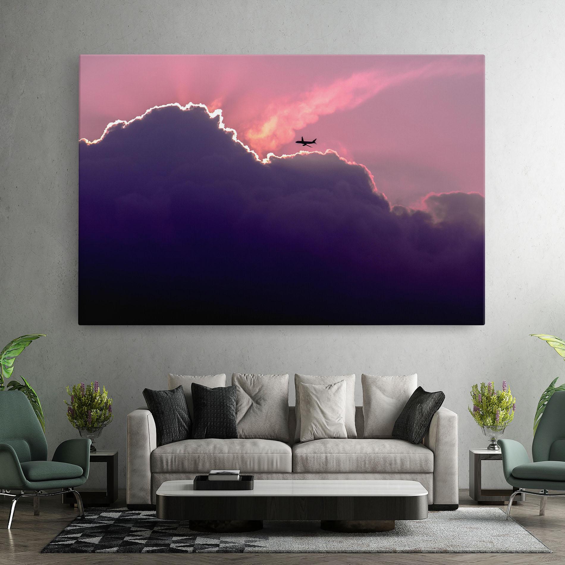 Tablou Canvas Big Purple Cloud mockup 7