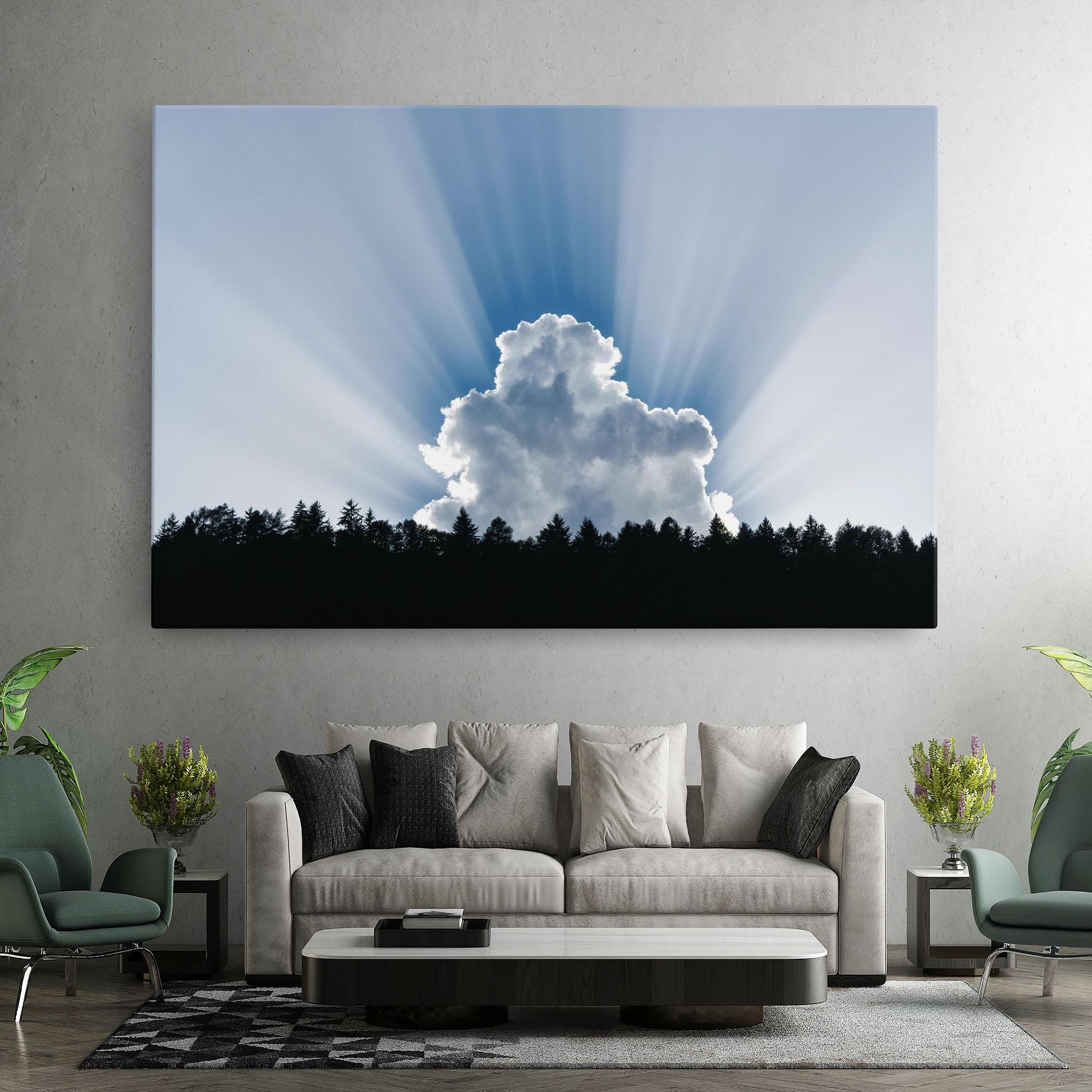 Tablou Canvas Big White Cloud Light mockup 7