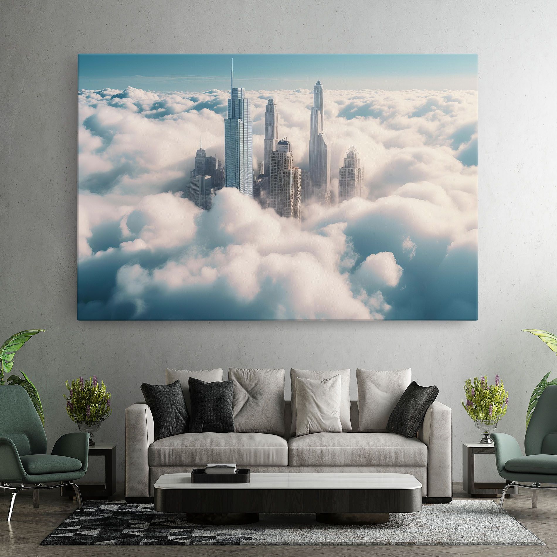 City Above Clouds mockup 7
