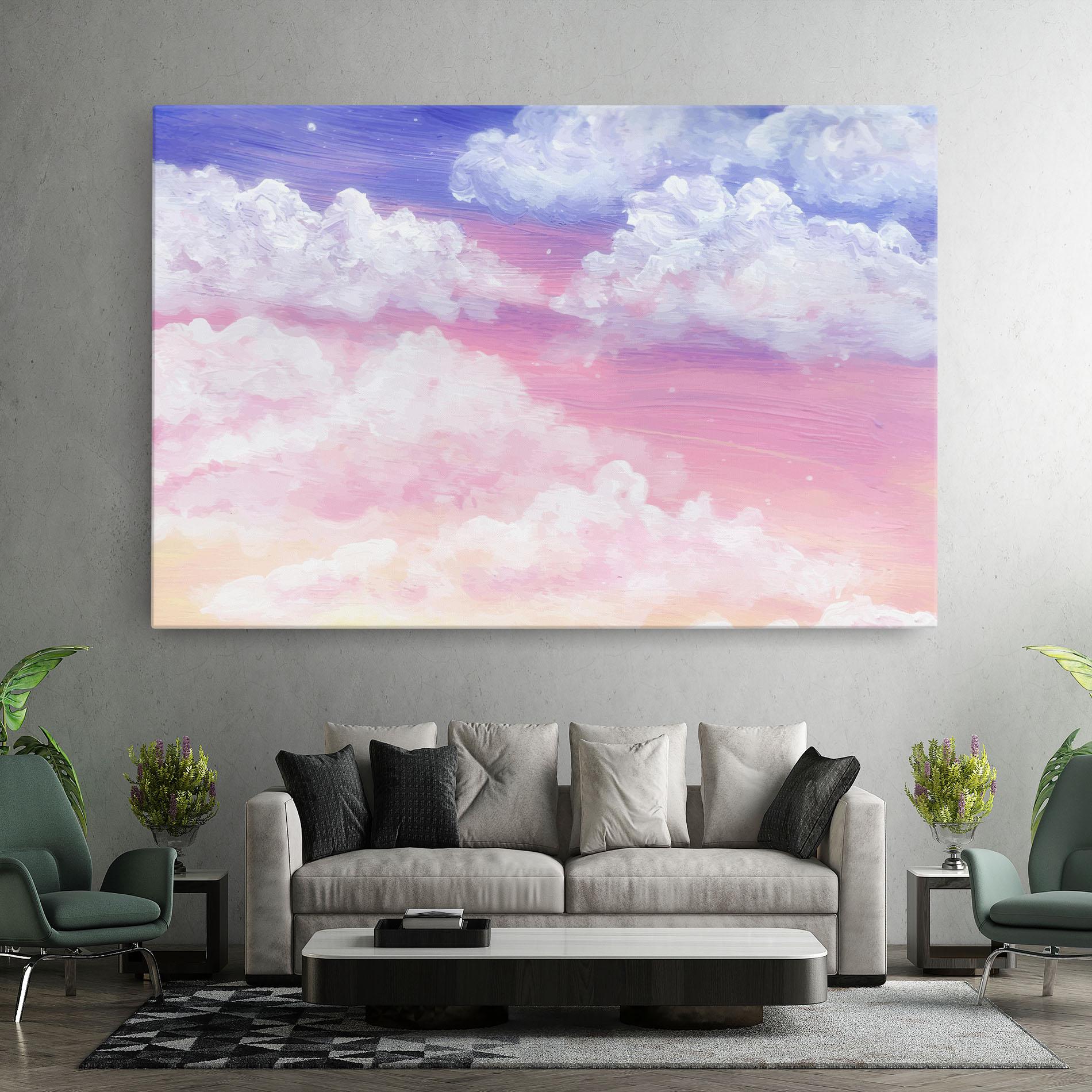 Tablou Canvas Cloud Paint Texture mockup 7