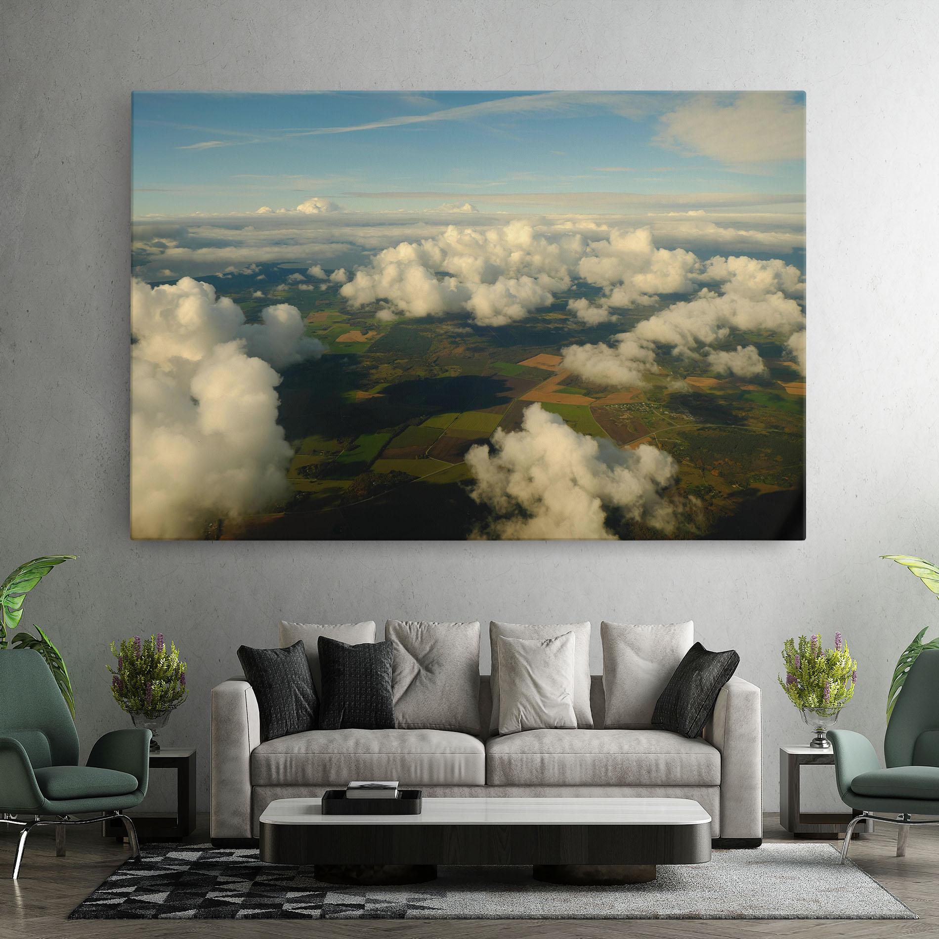 Tablou Canvas Clouds View From Plane mockup 7