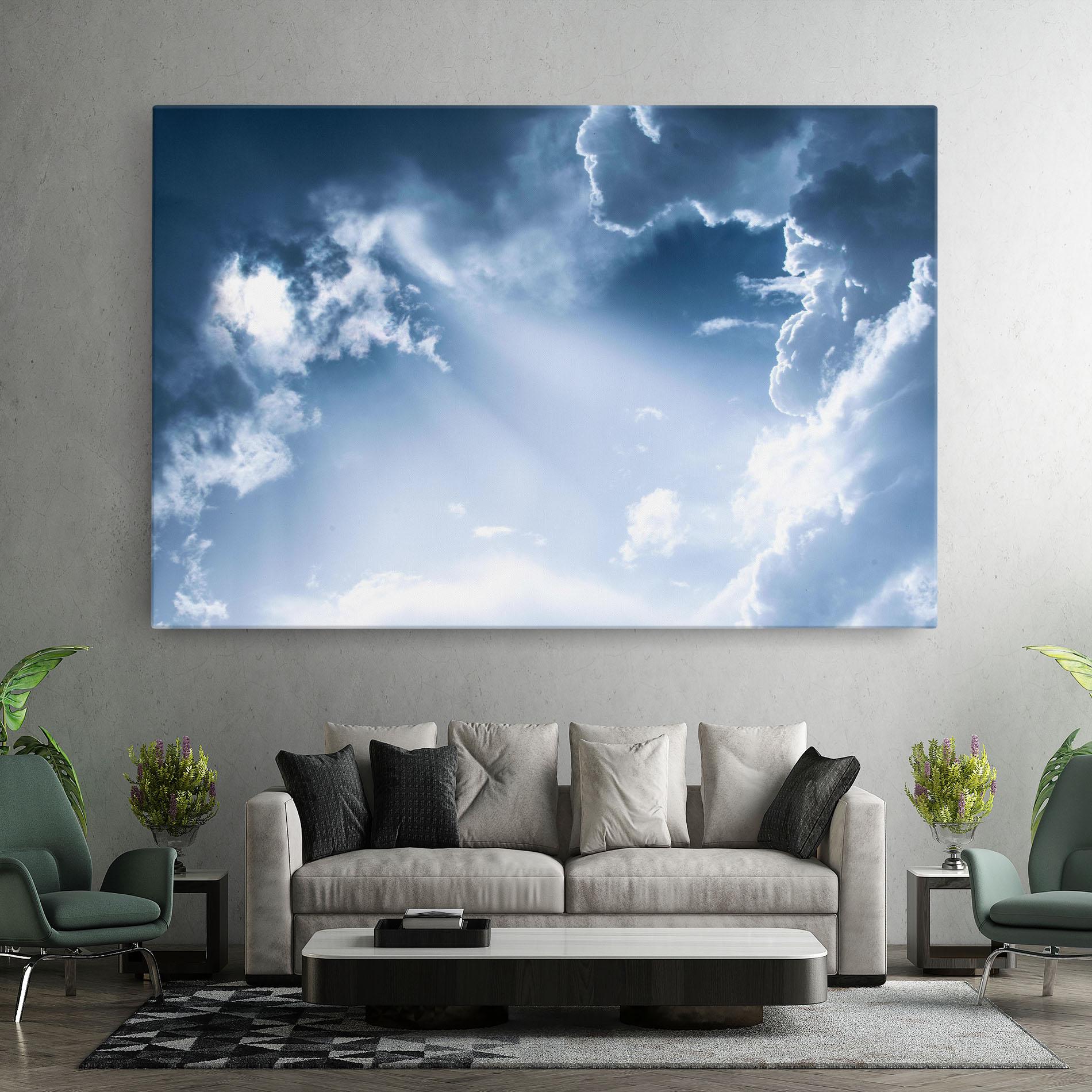 Tablou Canvas Dark Blue Sky mockup 7