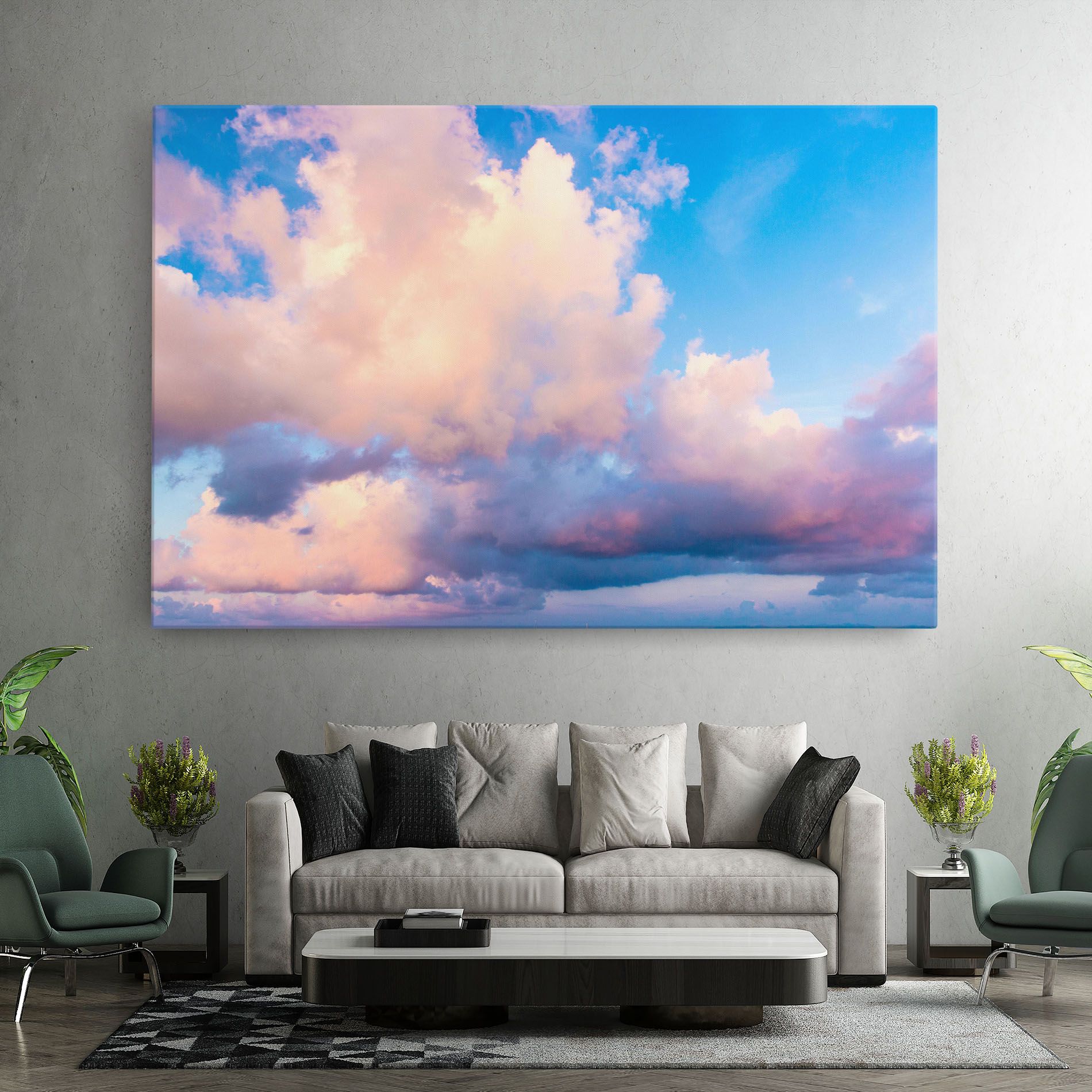 Dreamy Pink Clouds mockup 7