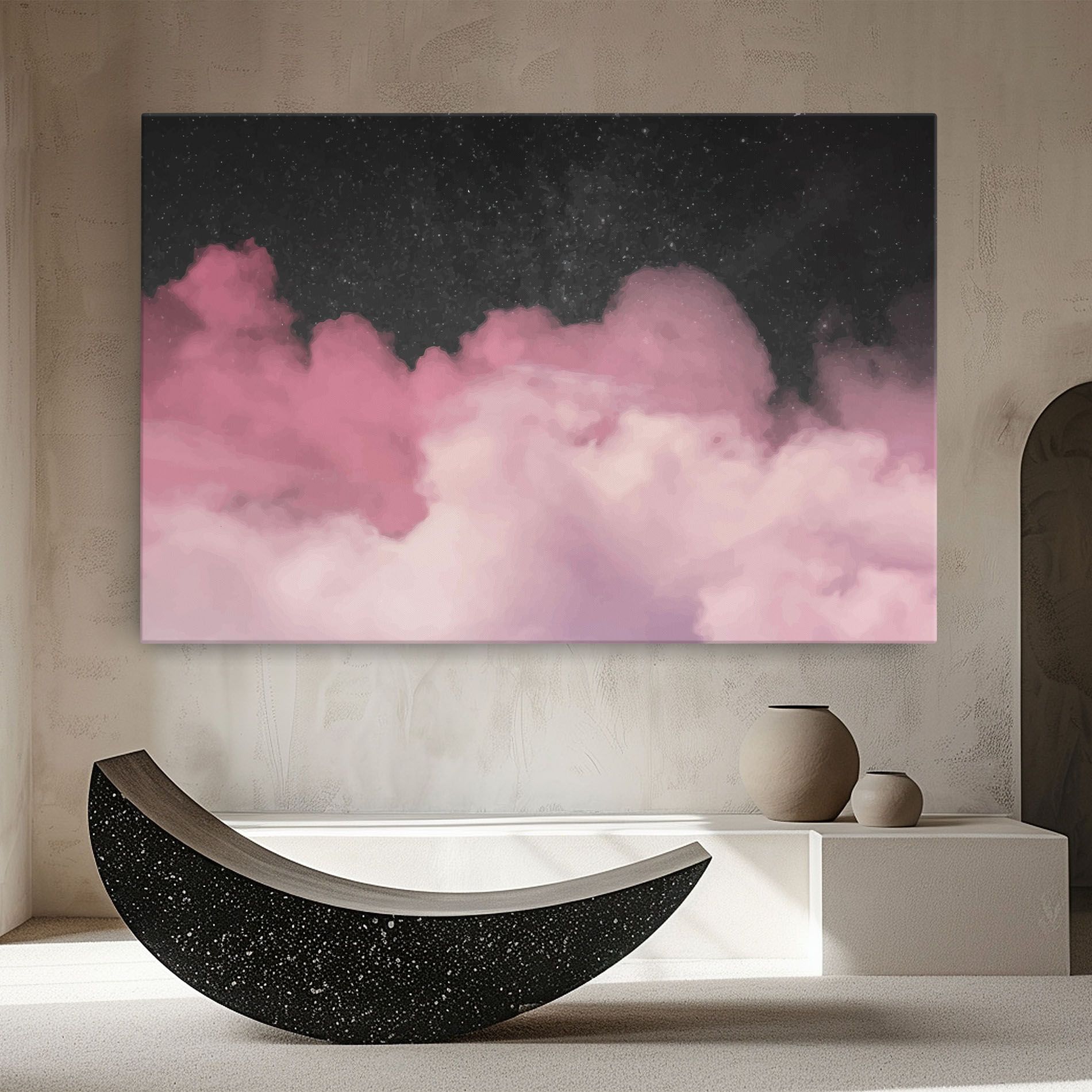 Clouds Watercolor Purple mockup 8