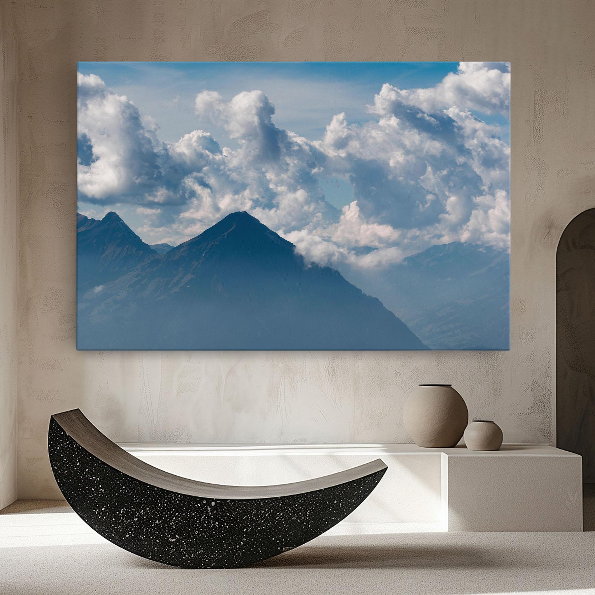 Tablou Canvas Cloudy View Mountain mockup 8