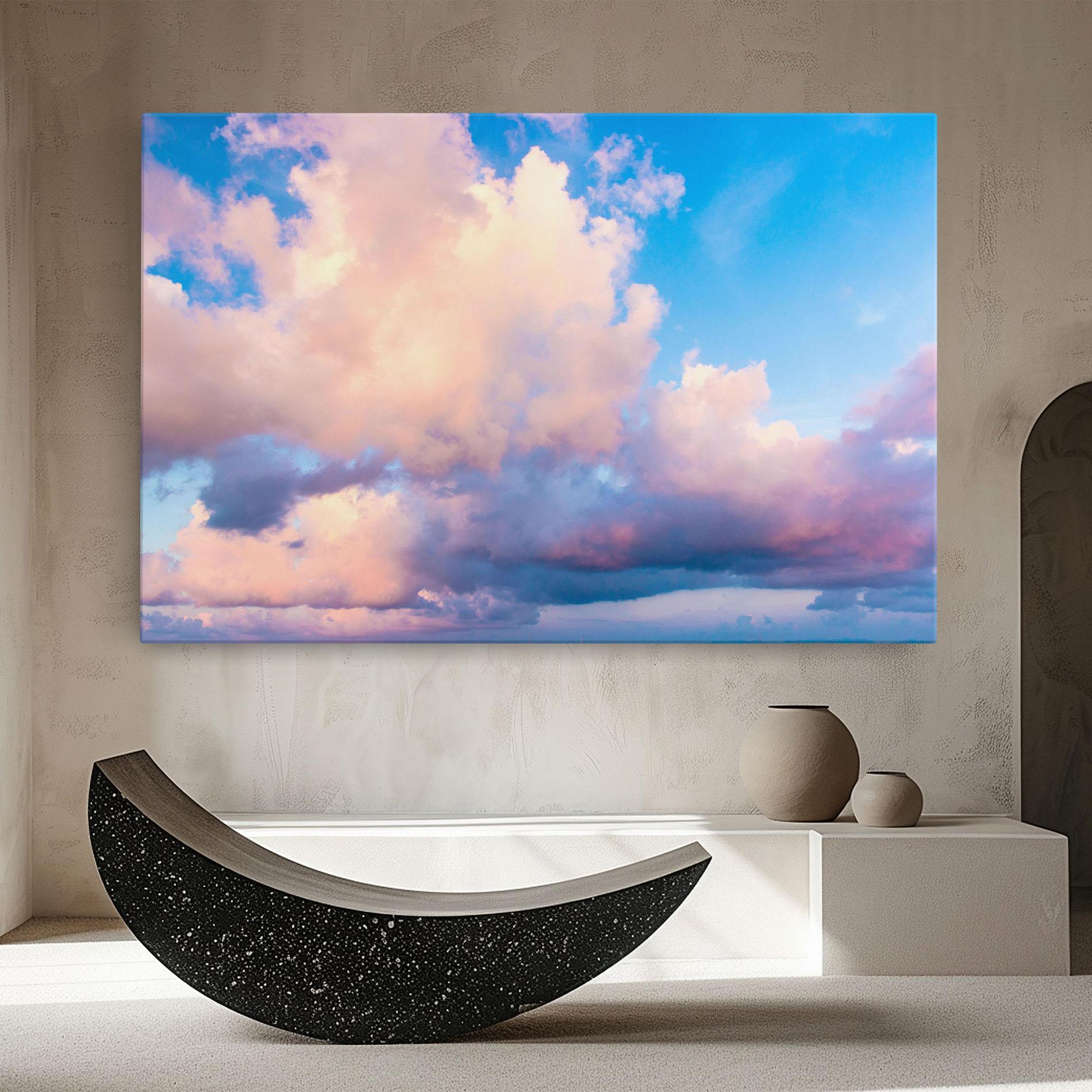 Tablou Canvas Dreamy Pink Clouds mockup 8