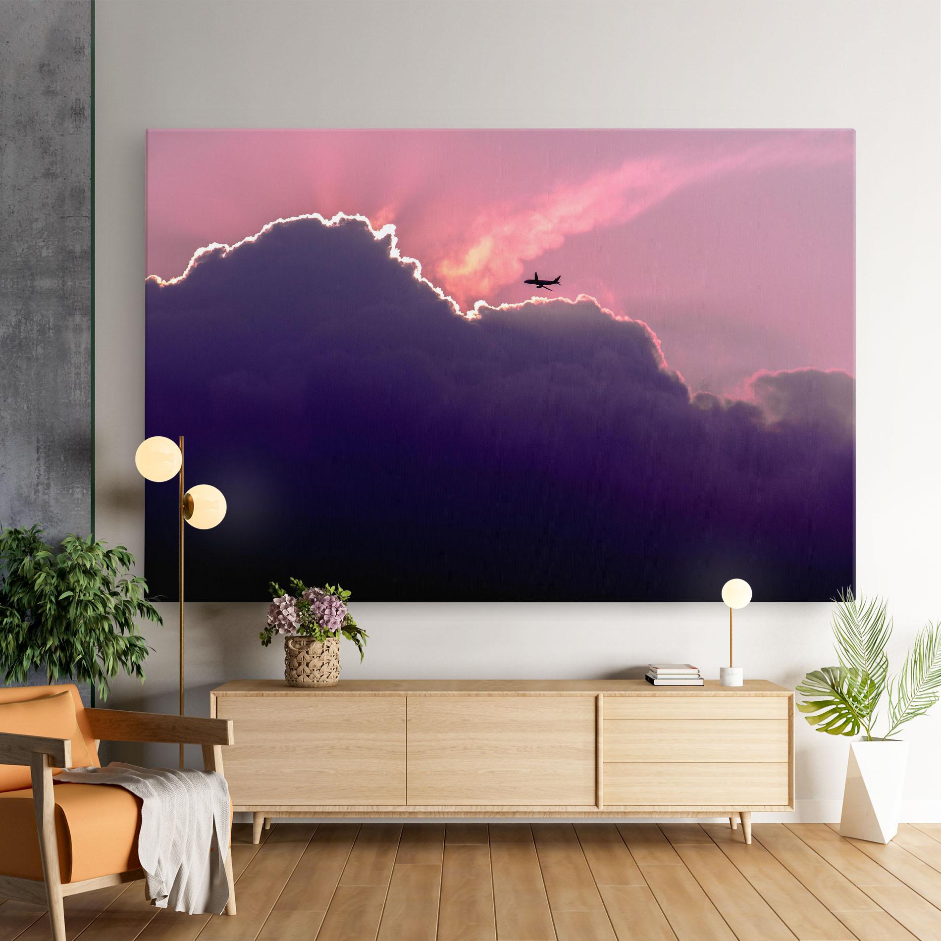 Tablou Canvas Big Purple Cloud mockup 9