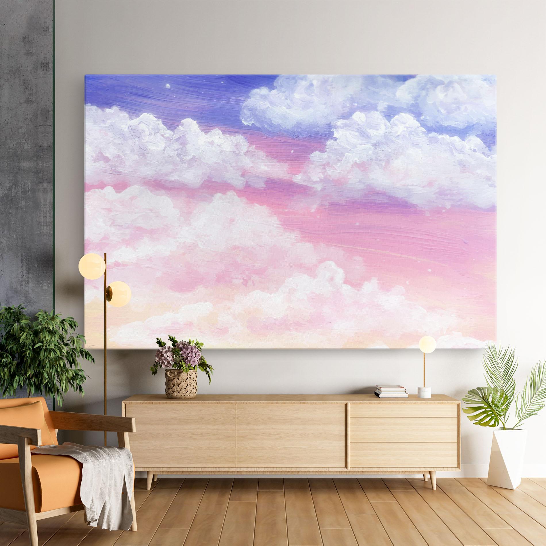 Tablou Canvas Cloud Paint Texture mockup 9