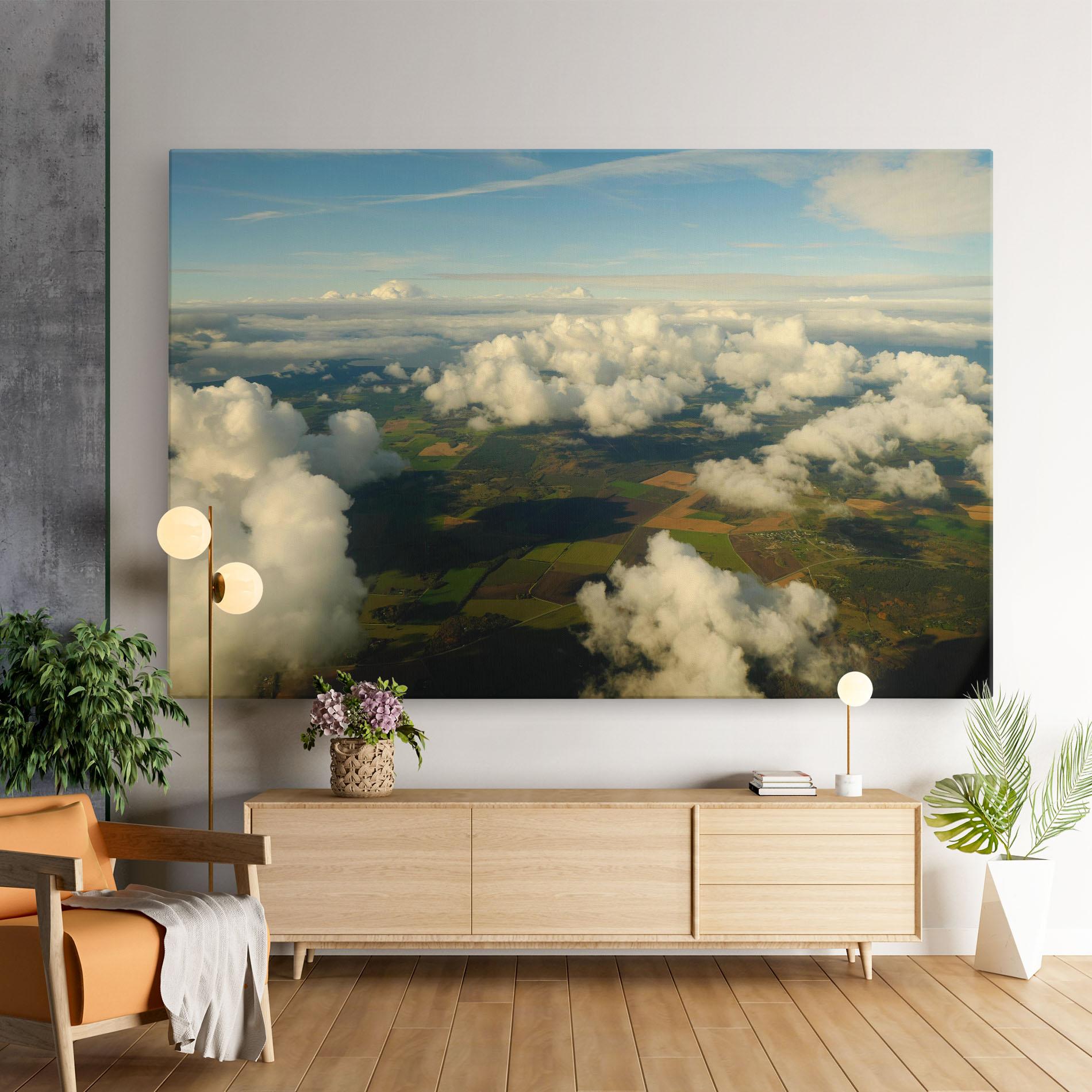 Tablou Canvas Clouds View From Plane mockup 9