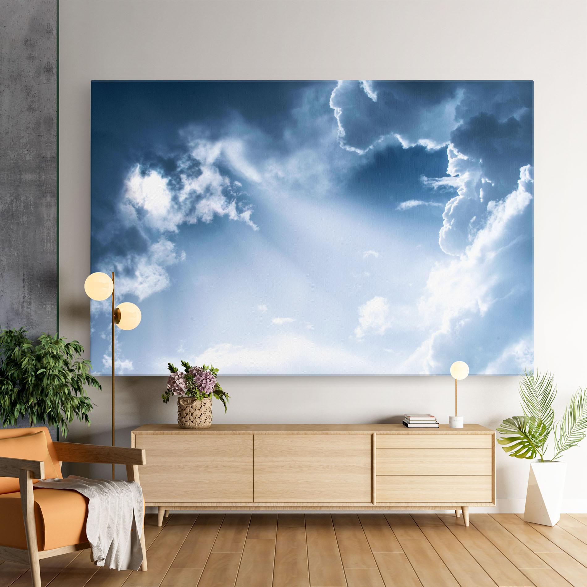 Tablou Canvas Dark Blue Sky mockup 9