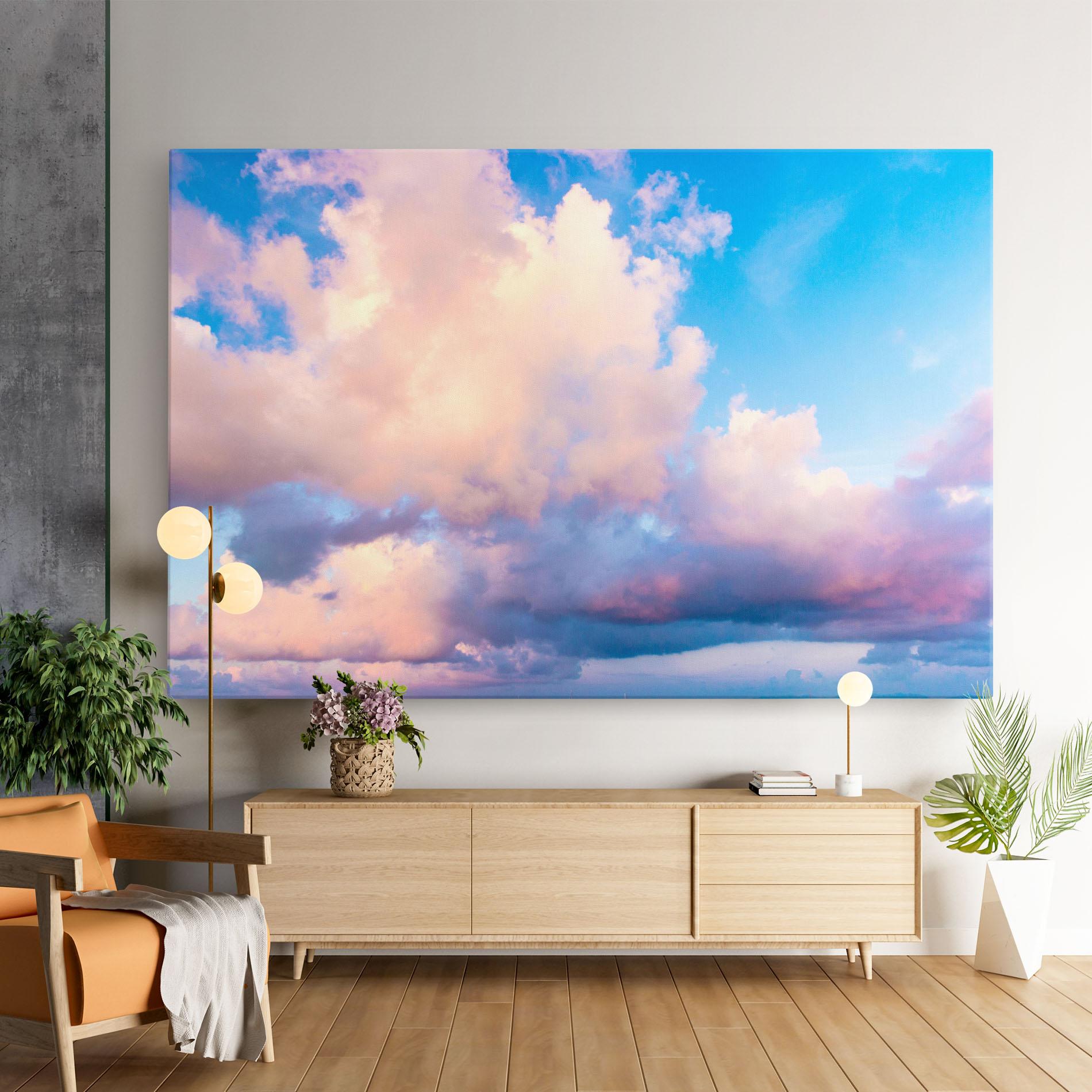 Tablou Canvas Dreamy Pink Clouds mockup 9