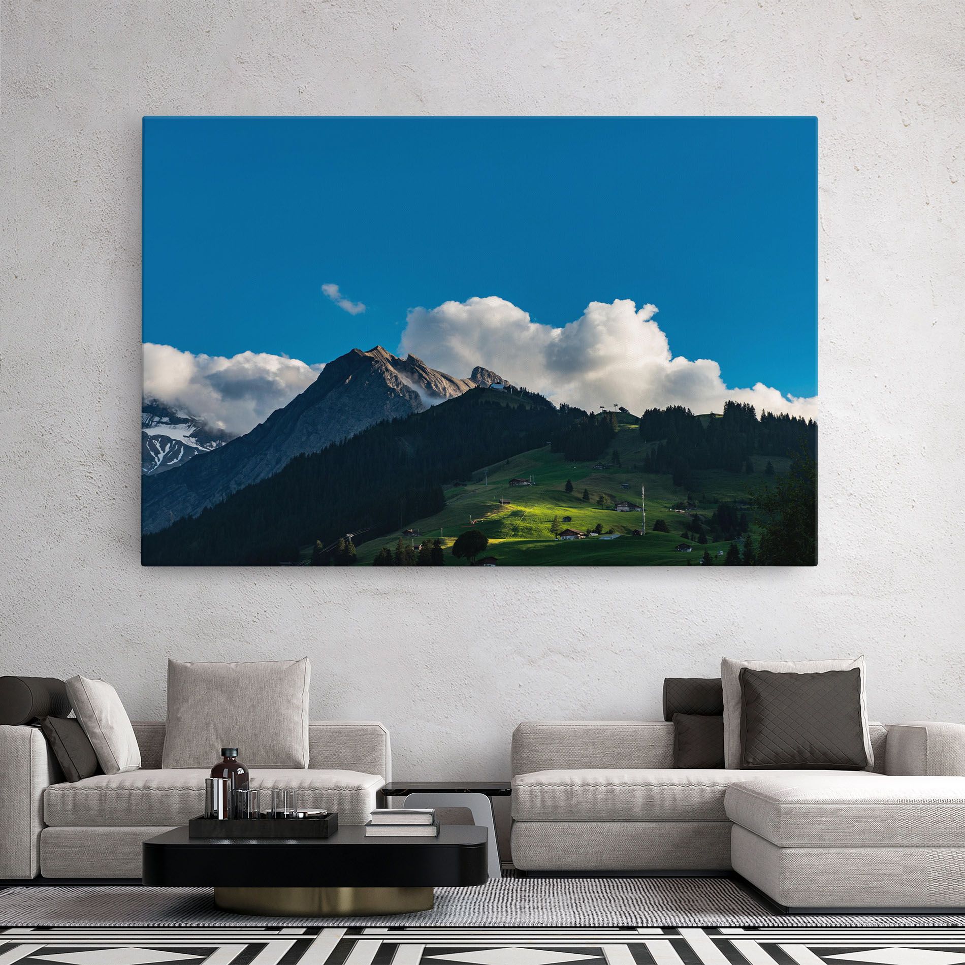 Beautiful Mountain Cloud View mockup 2