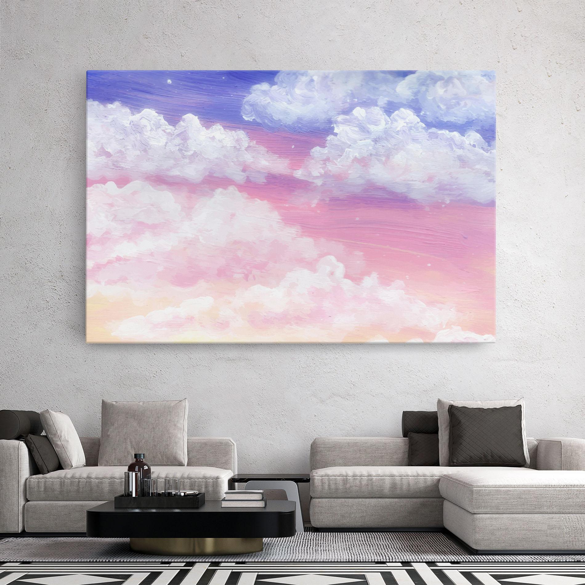 Tablou Canvas Cloud Paint Texture mockup 2