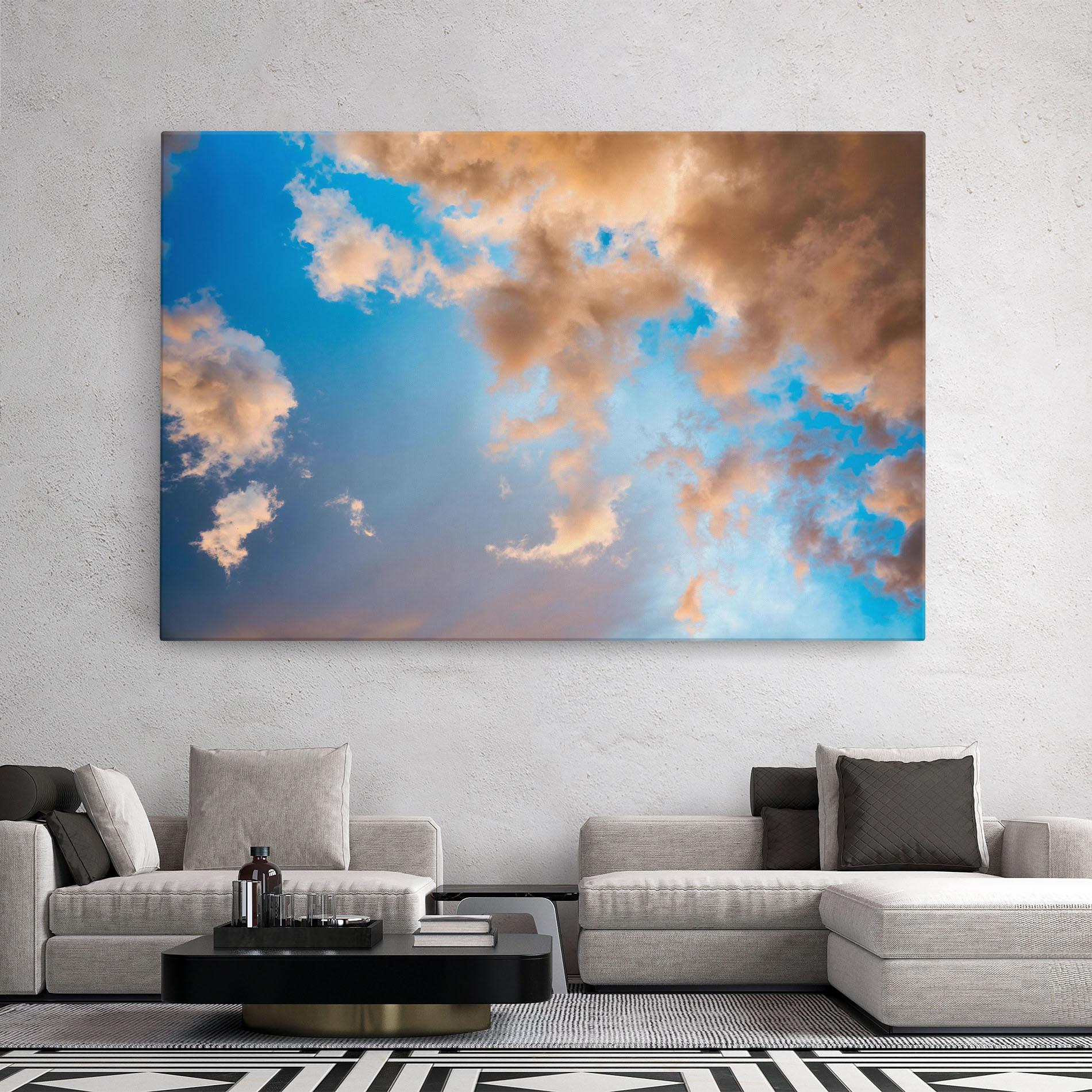Tablou Canvas Clouds Blue Sky mockup 2