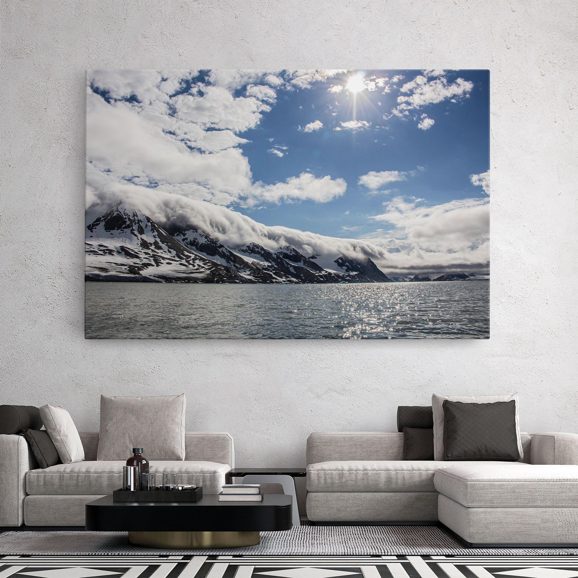 Tablou Canvas Clouds Over Ice mockup 2