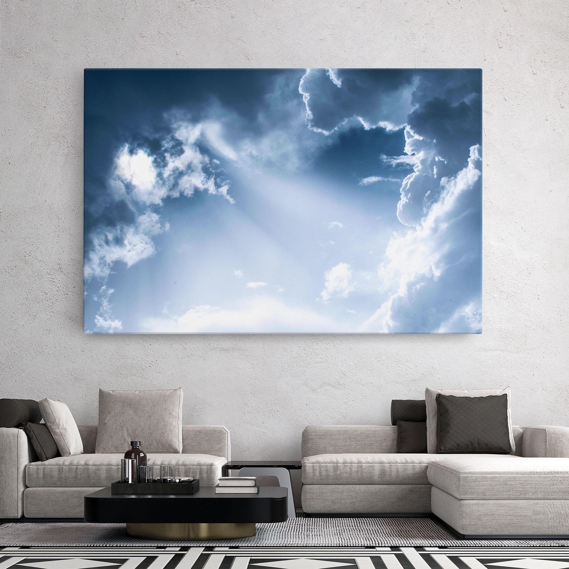 Tablou Canvas Dark Blue Sky mockup 2