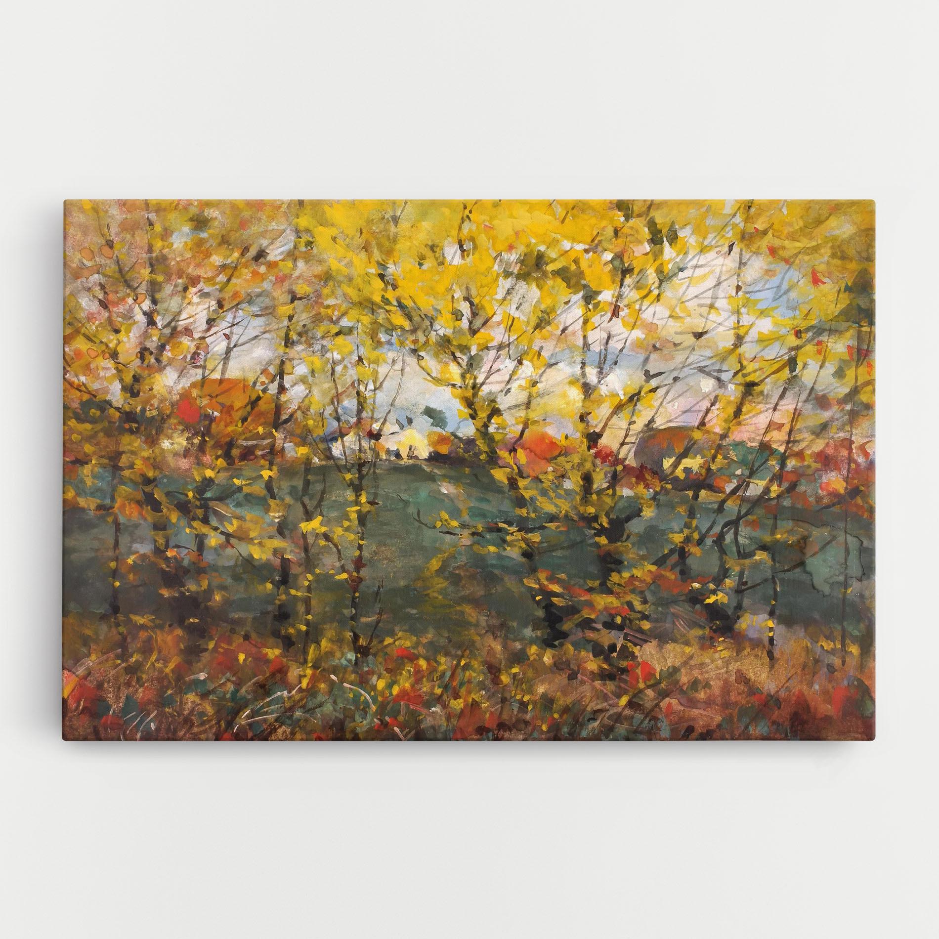 Tablou Canvas Autumn Painting Tree mockup 0