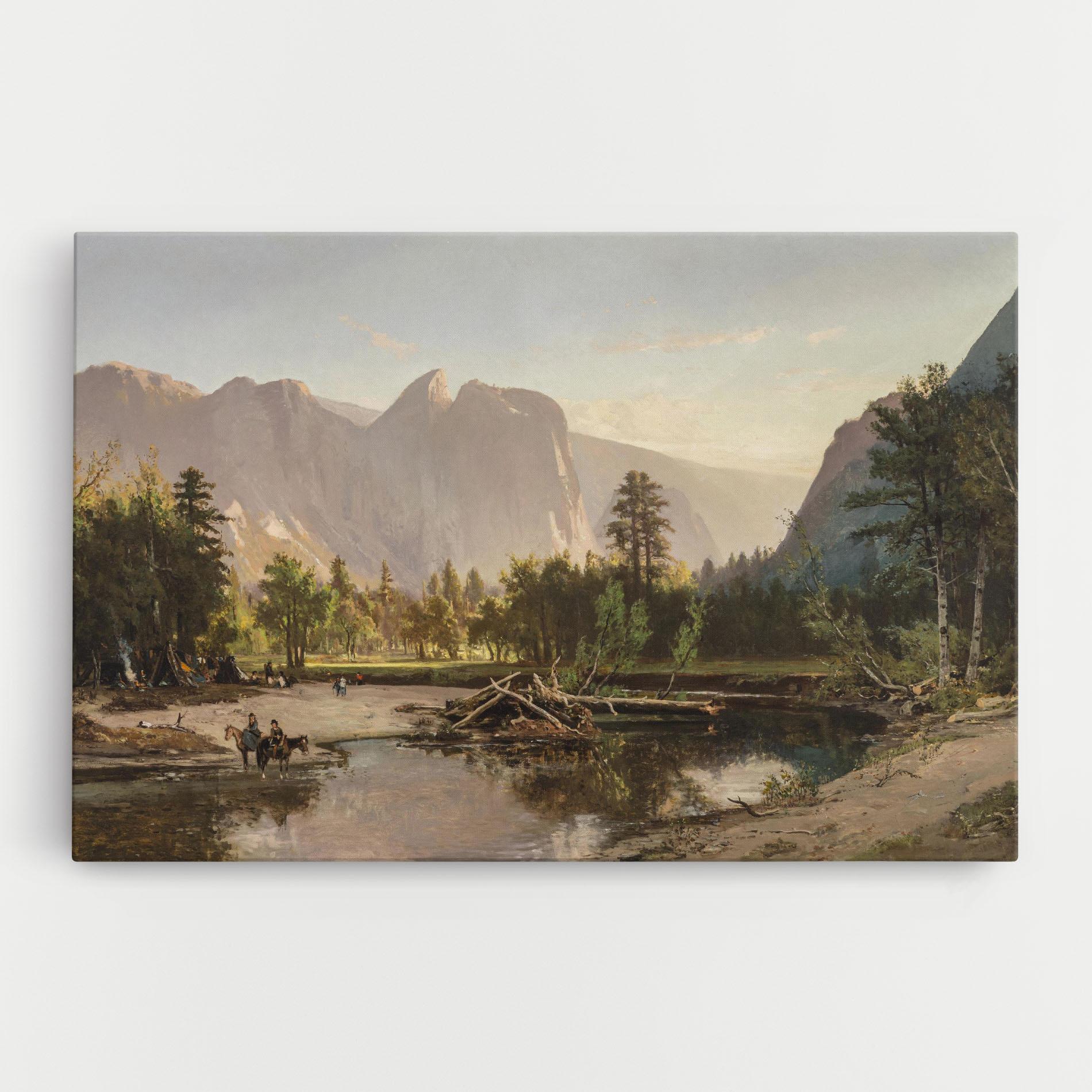 Tablou Canvas Small Lake Forest mockup 0