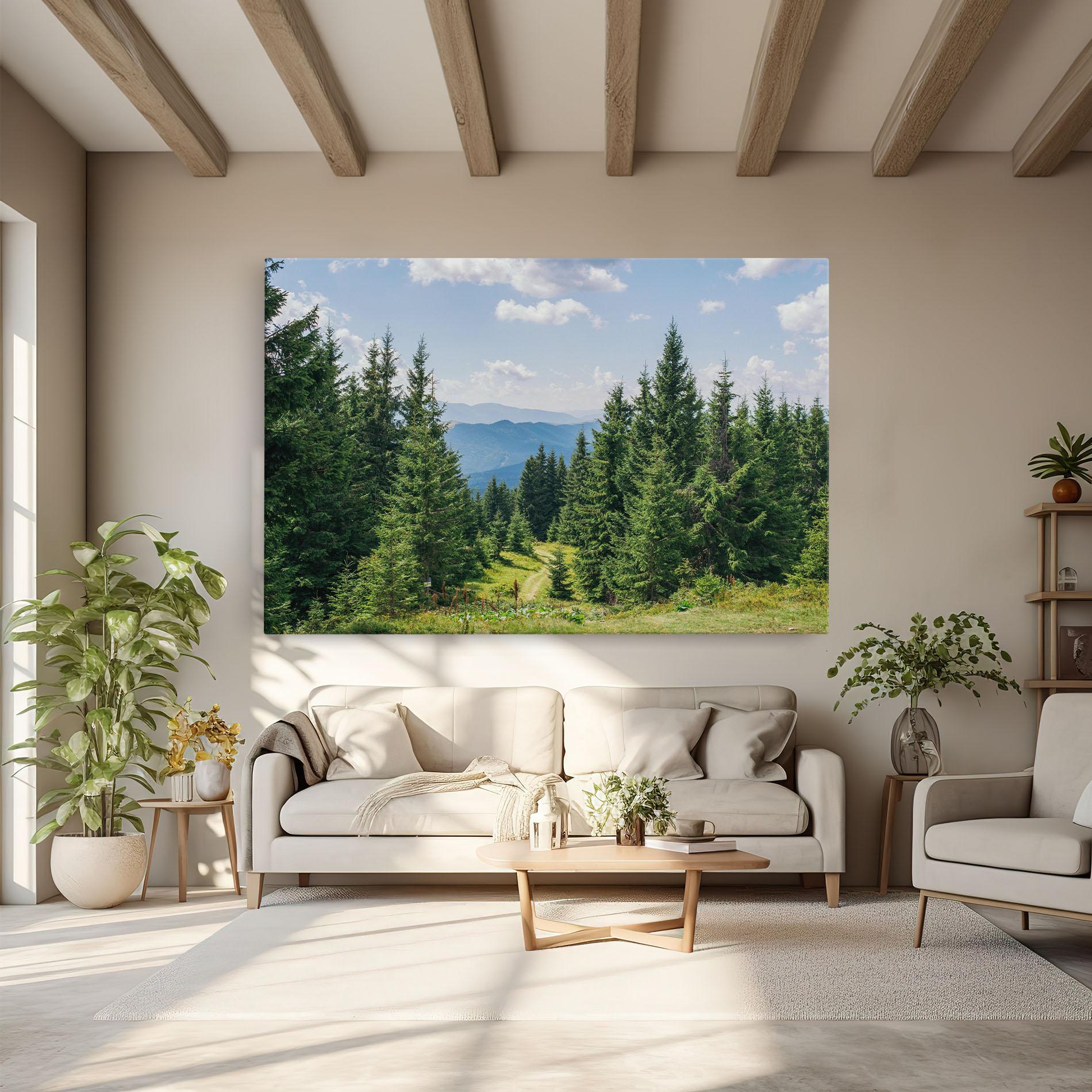 Tablou Canvas Carpathian Mountain mockup 6