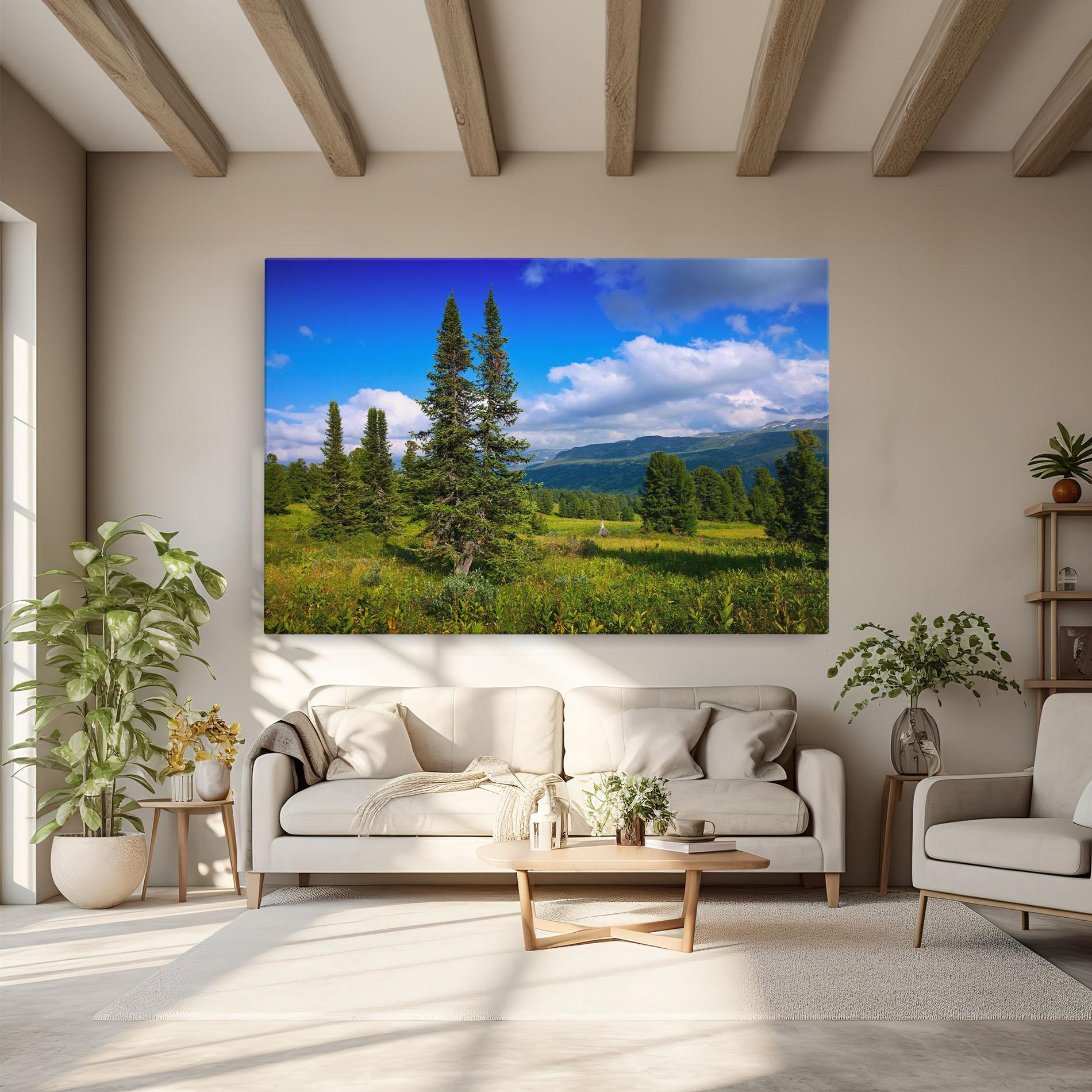 Tablou Canvas Morning Sunny Field mockup 6