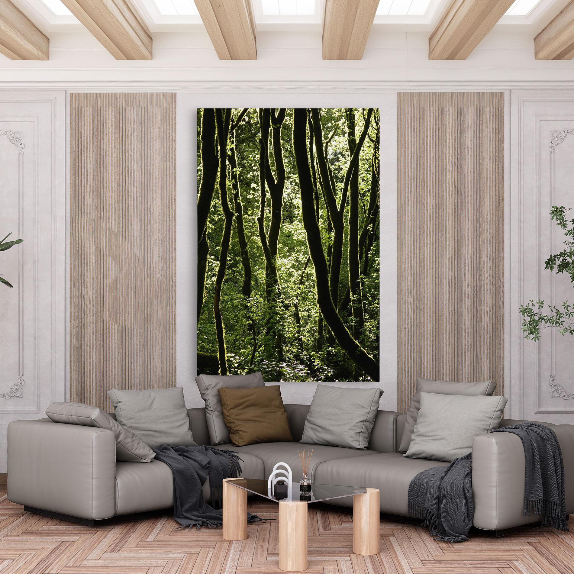 Tablou Canvas Forest Black Trees mockup 6