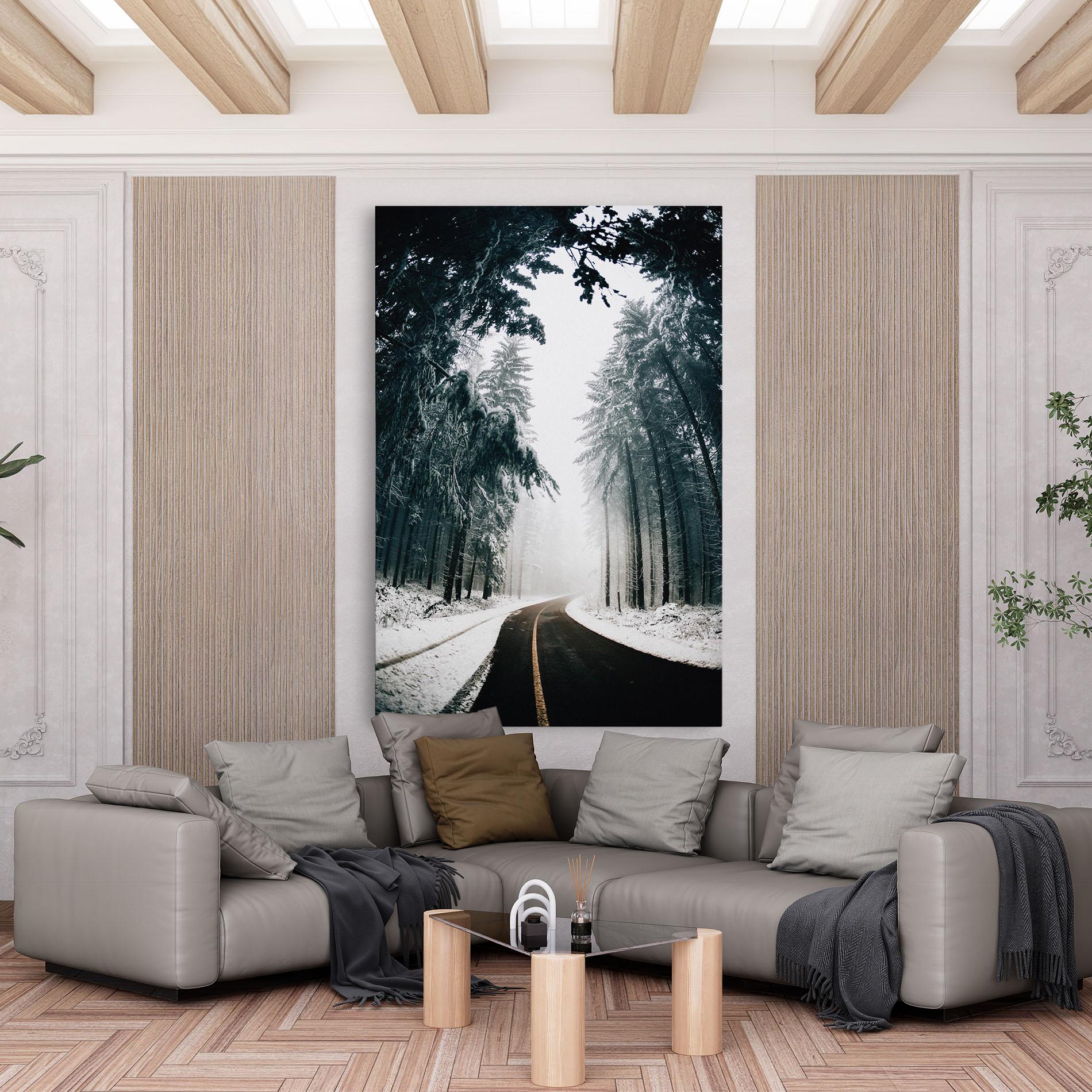 Tablou Canvas Snow Road Dorest mockup 6