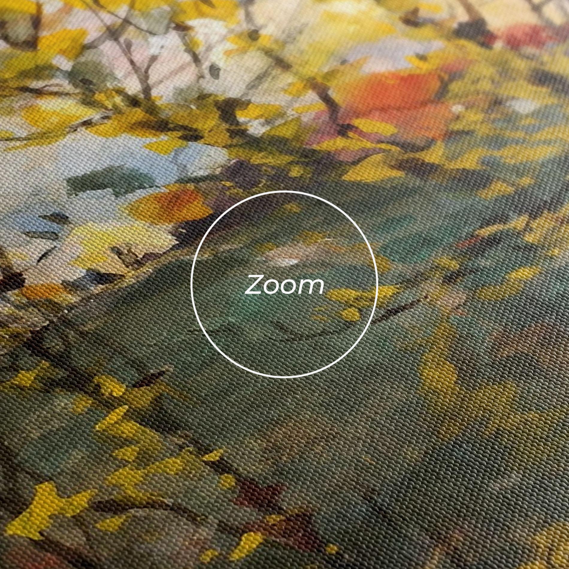 Tablou Canvas Autumn Painting Tree mockup 3