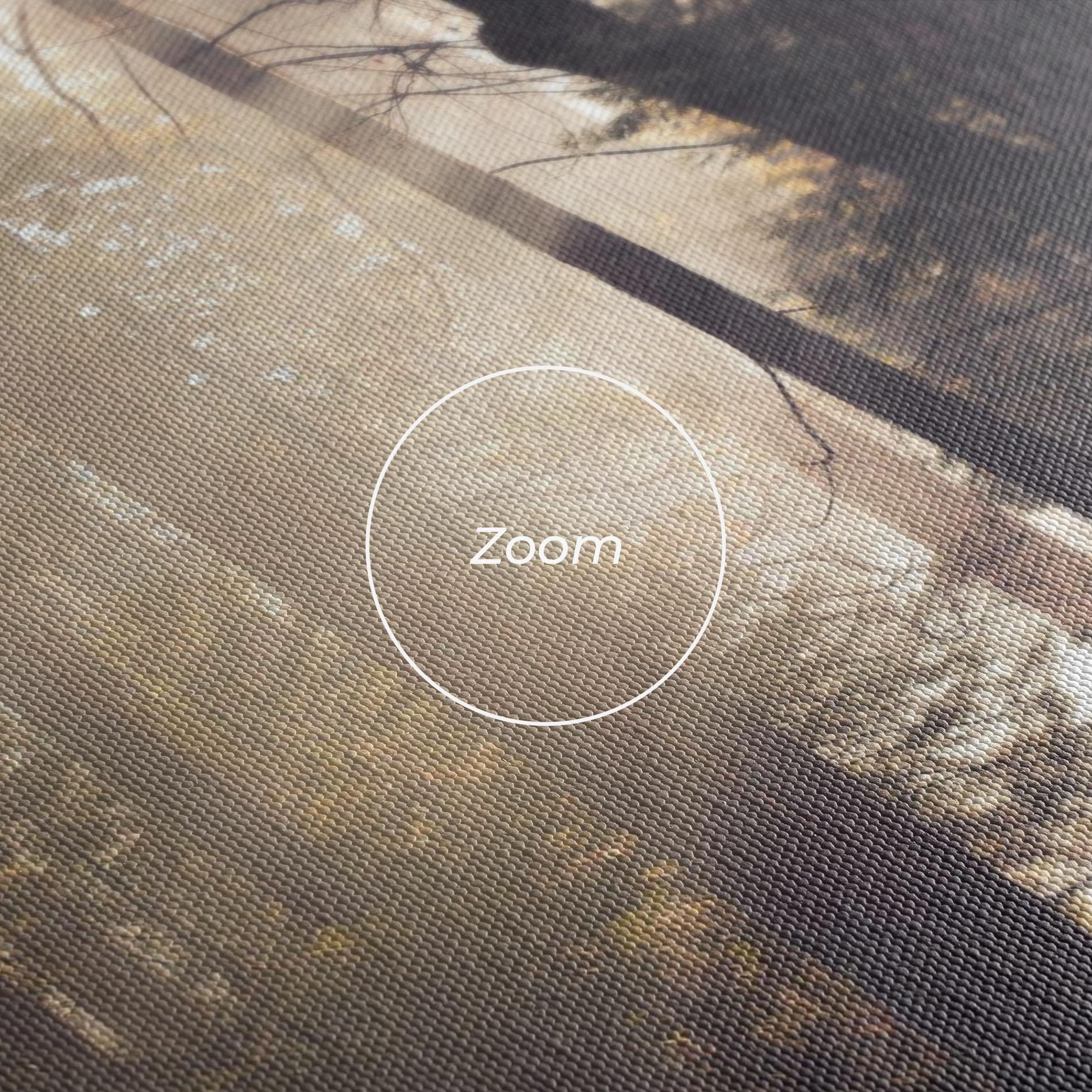 Tablou Canvas Foggy Couple Forest mockup 3