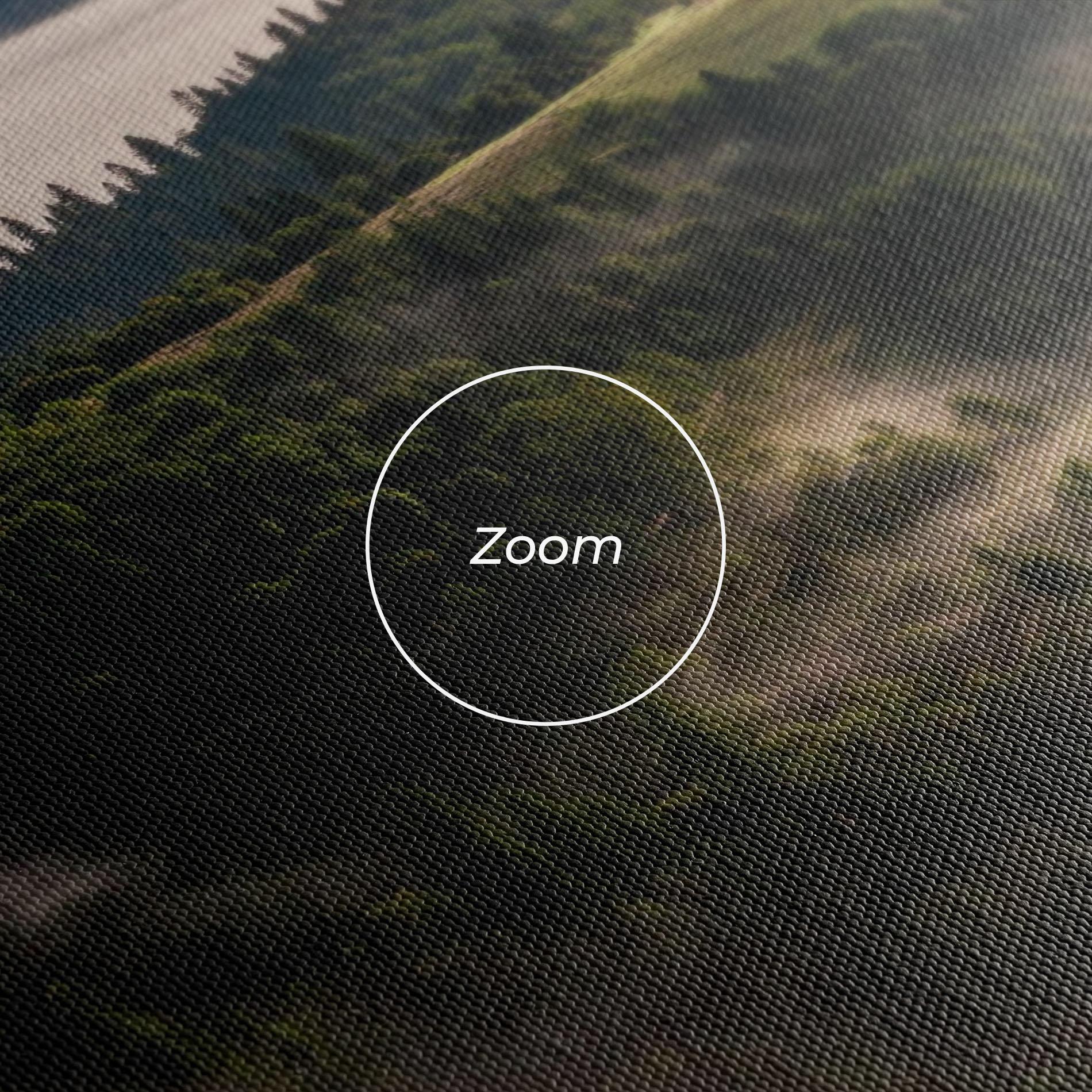 Tablou Canvas Foggy Forest View mockup 3