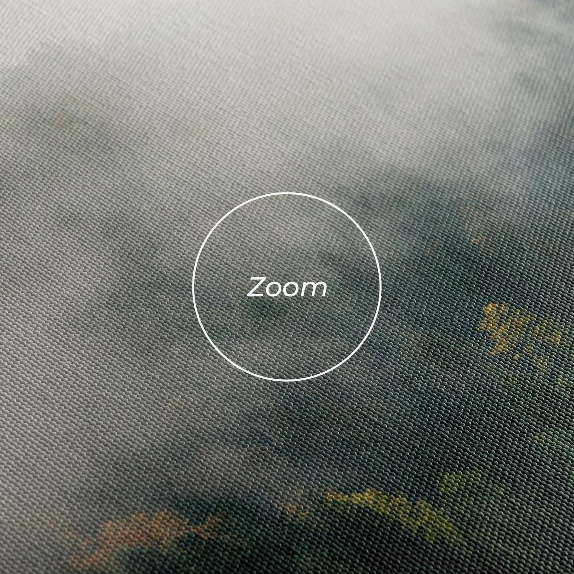 Tablou Canvas Foggy Tree Forest mockup 3