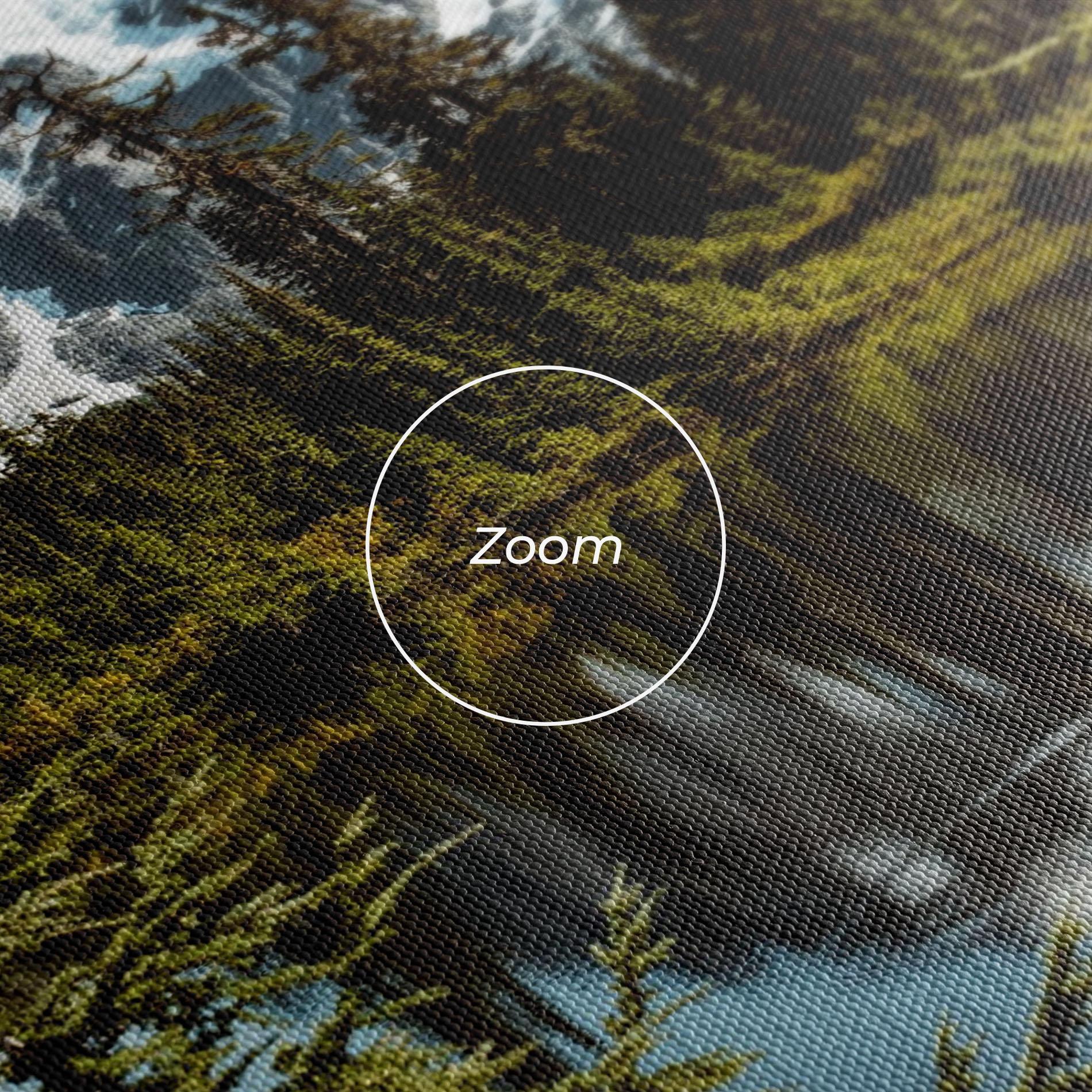 Tablou Canvas Forest Snow Mountain mockup 3