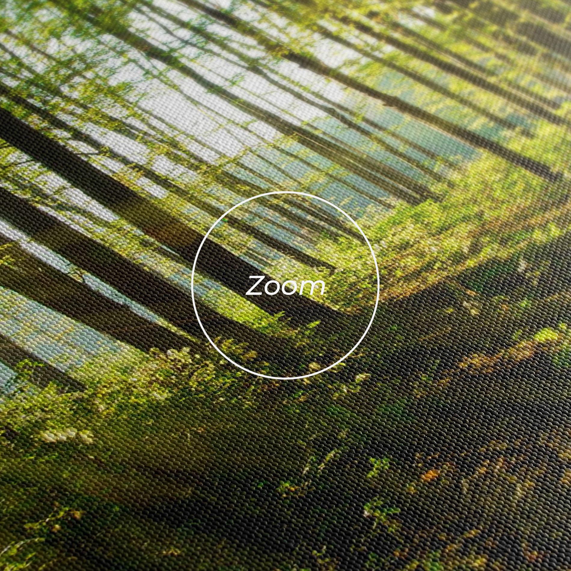 Tablou Canvas Green Light Forest mockup 3